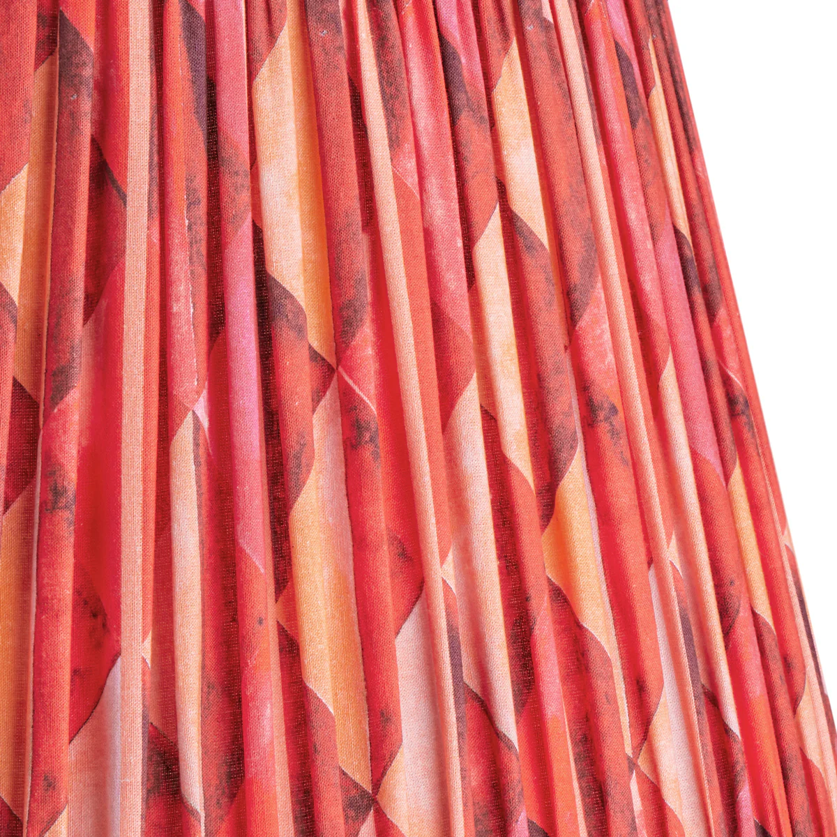 45cm straight empire shade in red harlequin by Matthew Williamson