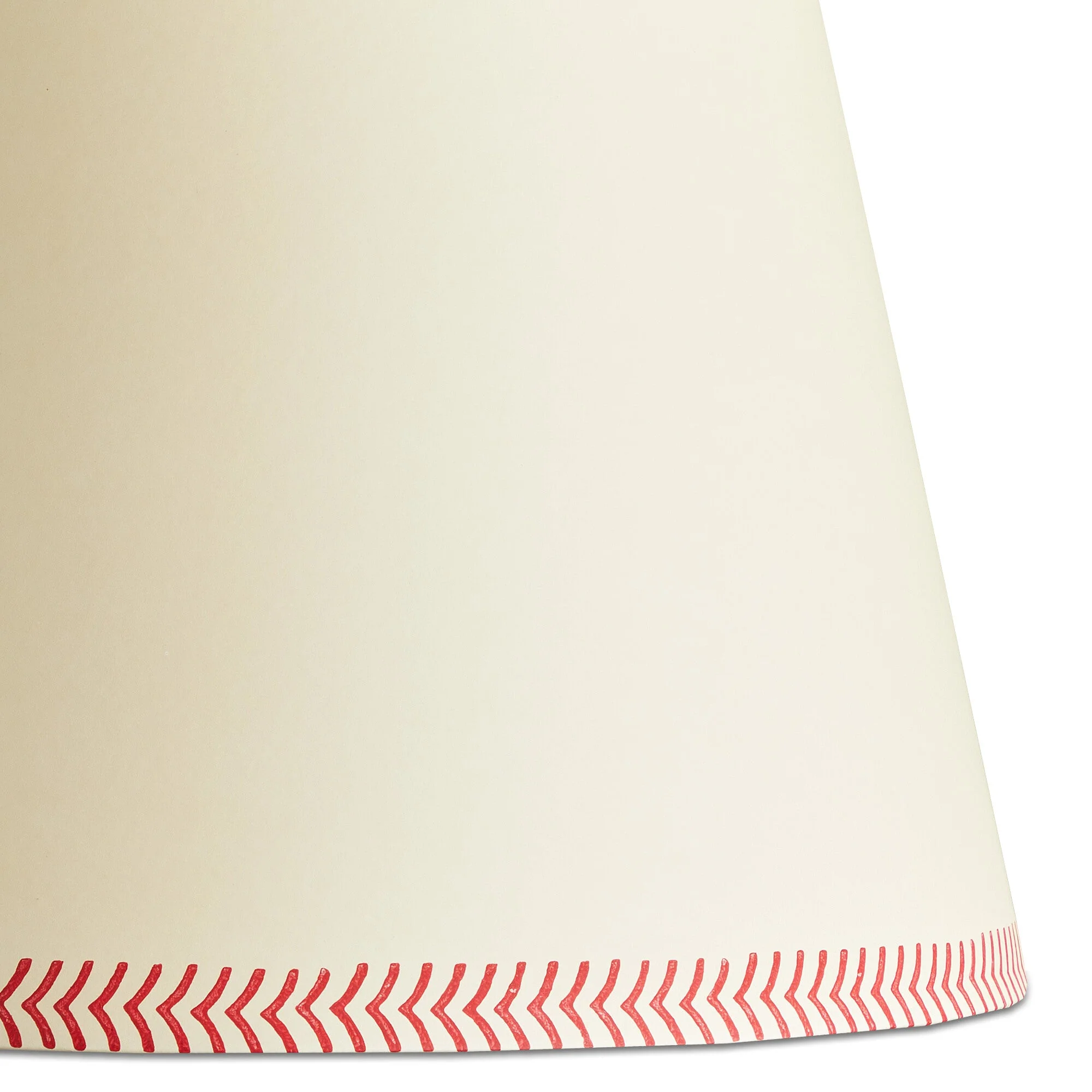 45cm straight empire shade in scarlet arrows hand painted card - Image 3