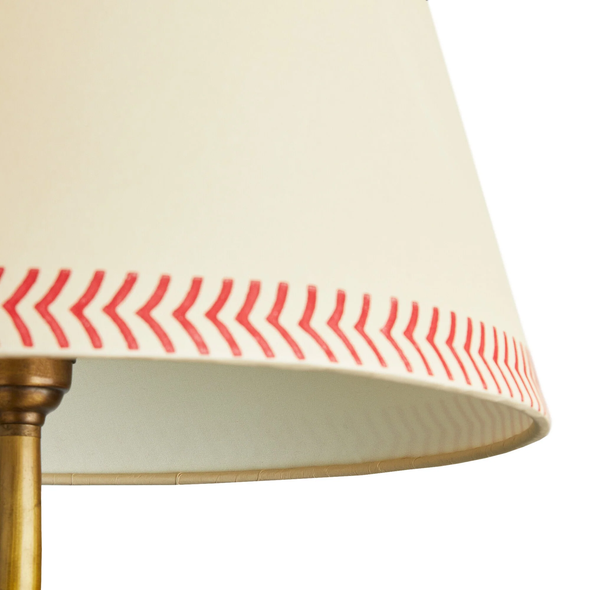 45cm straight empire shade in scarlet arrows hand painted card - Image 4