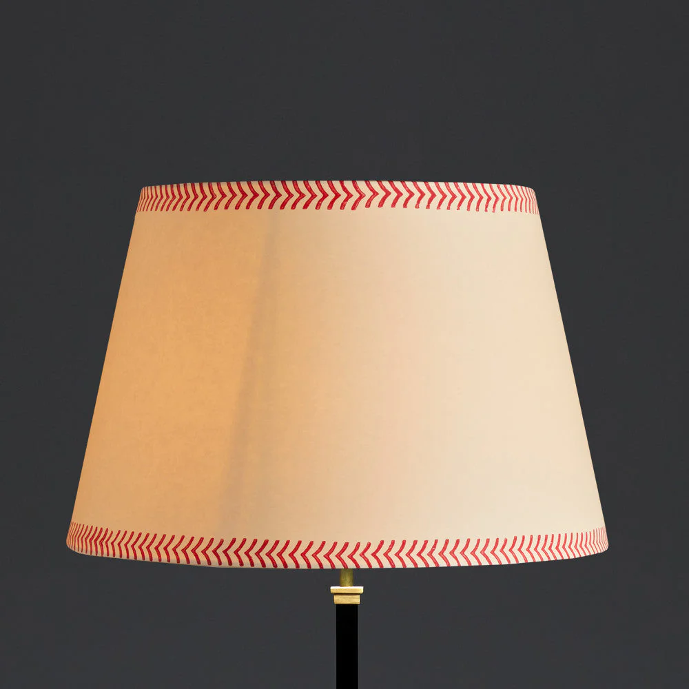 45cm straight empire shade in scarlet arrows hand painted card - Image 7