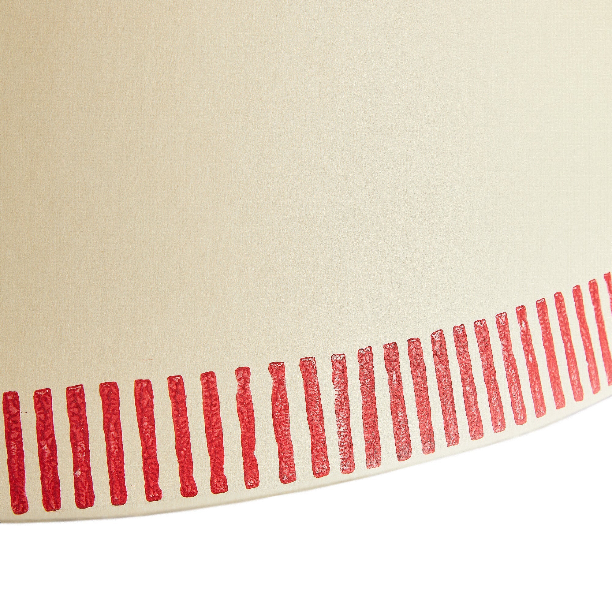 45cm straight empire shade in scarlet stitches hand painted card - Image 2