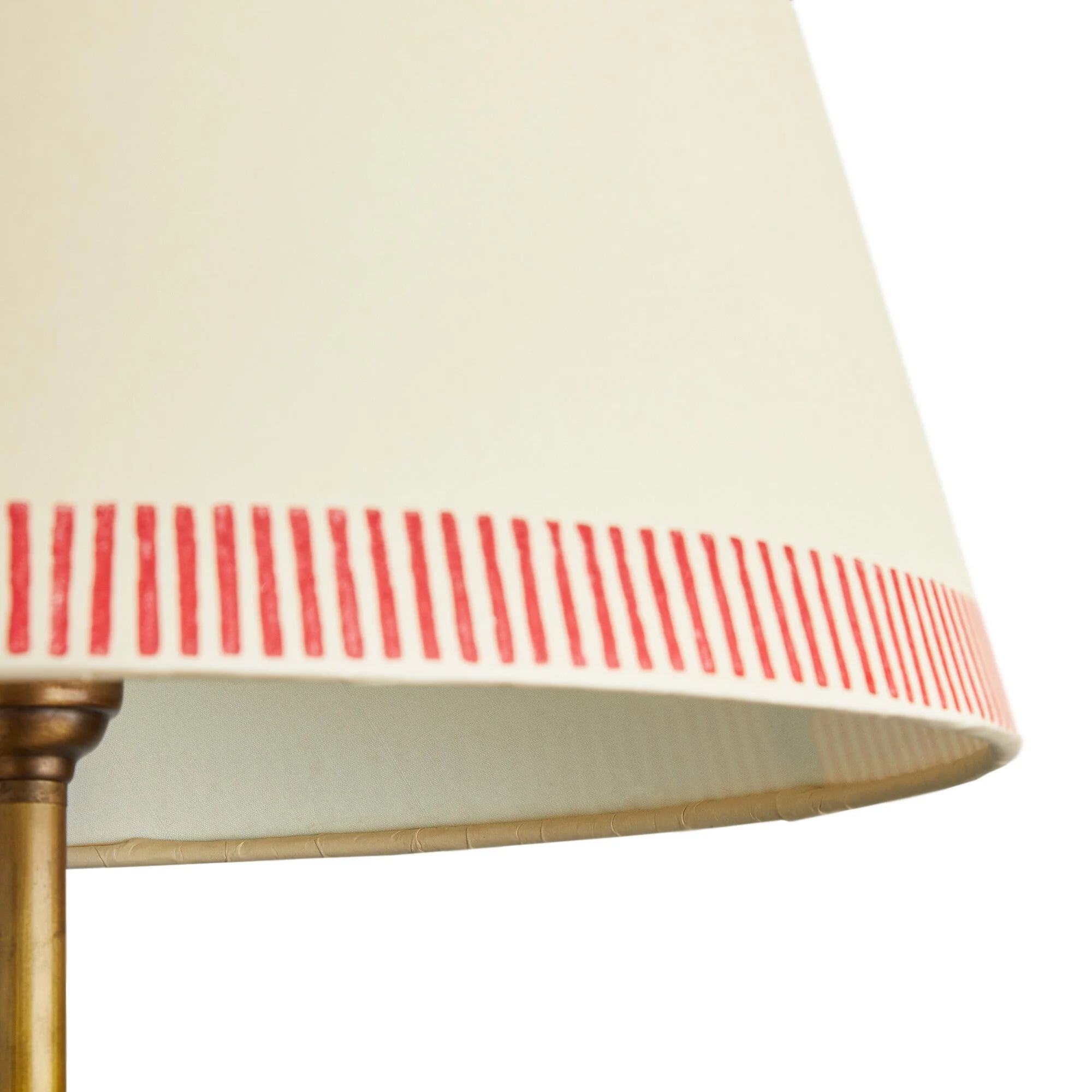 45cm straight empire shade in scarlet stitches hand painted card - Image 4