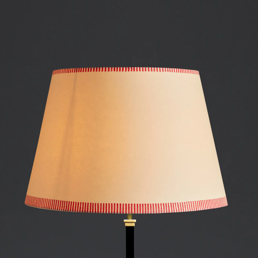 45cm straight empire shade in scarlet stitches hand painted card - Image 7
