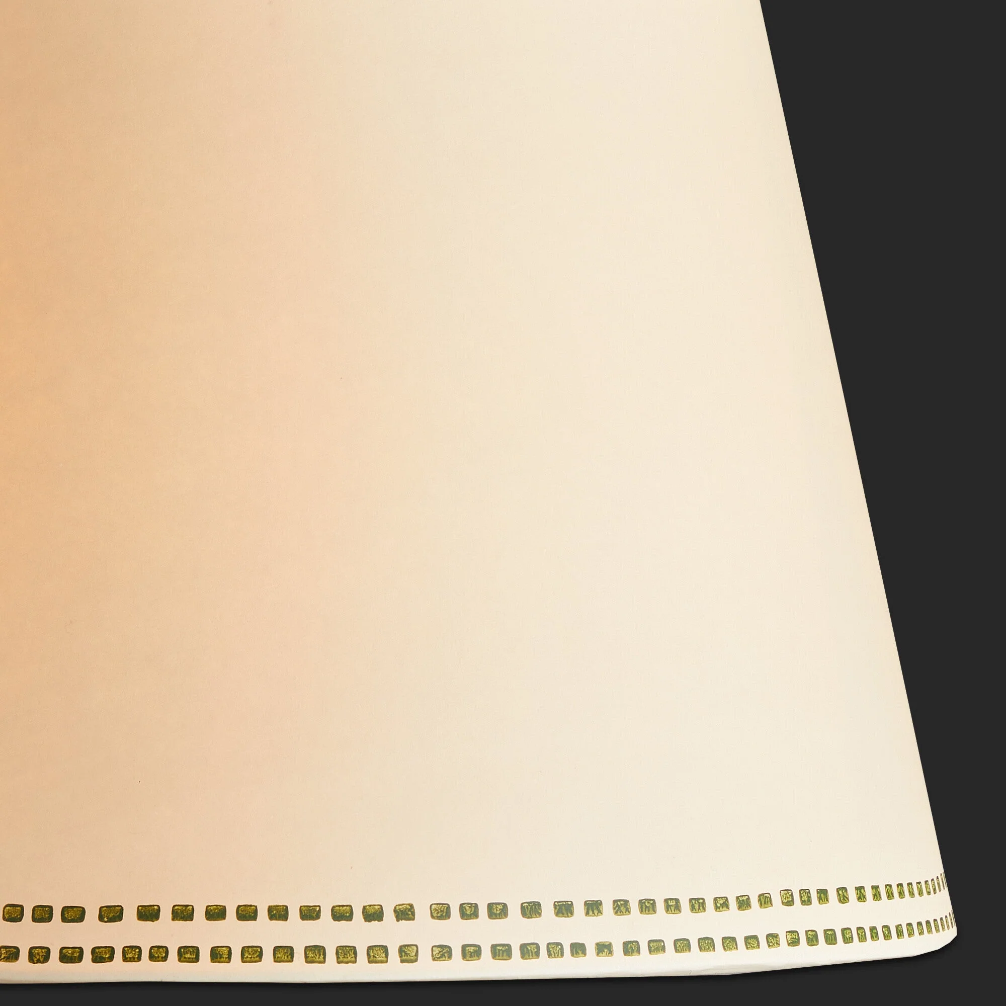 45cm straight empire shade in verdant tracks hand painted card - Image 6