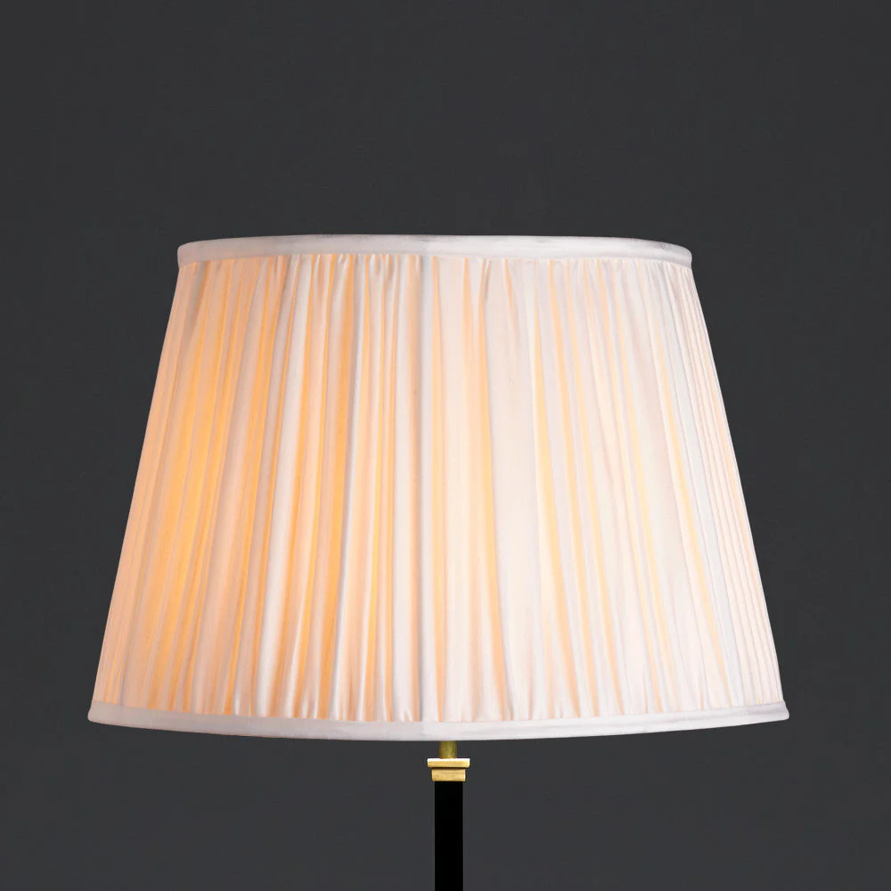 45cm straight empire shade in white silk - Image 4