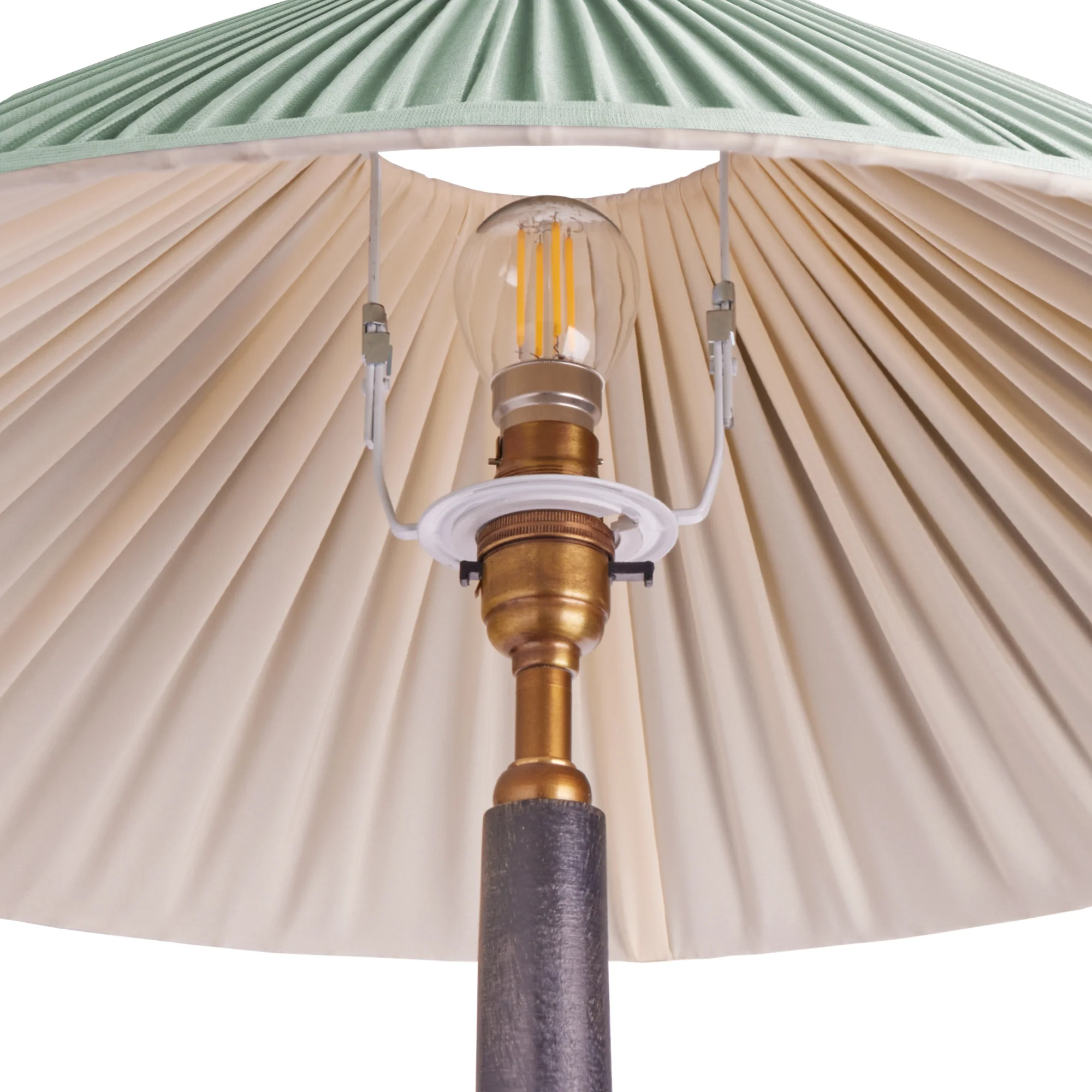 50cm extreme empire shade in Smog stonewashed linen - Image 4