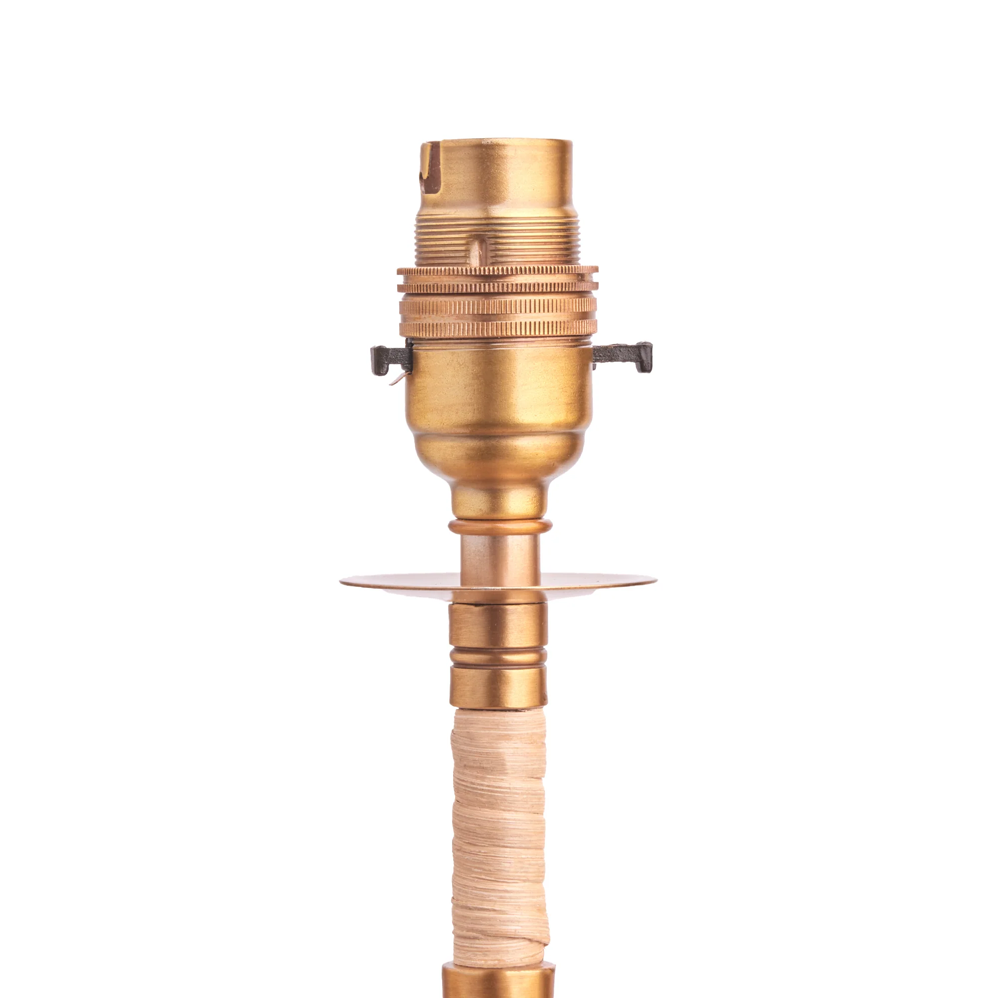 Abel table lamp in brass and natural rattan - Image 6