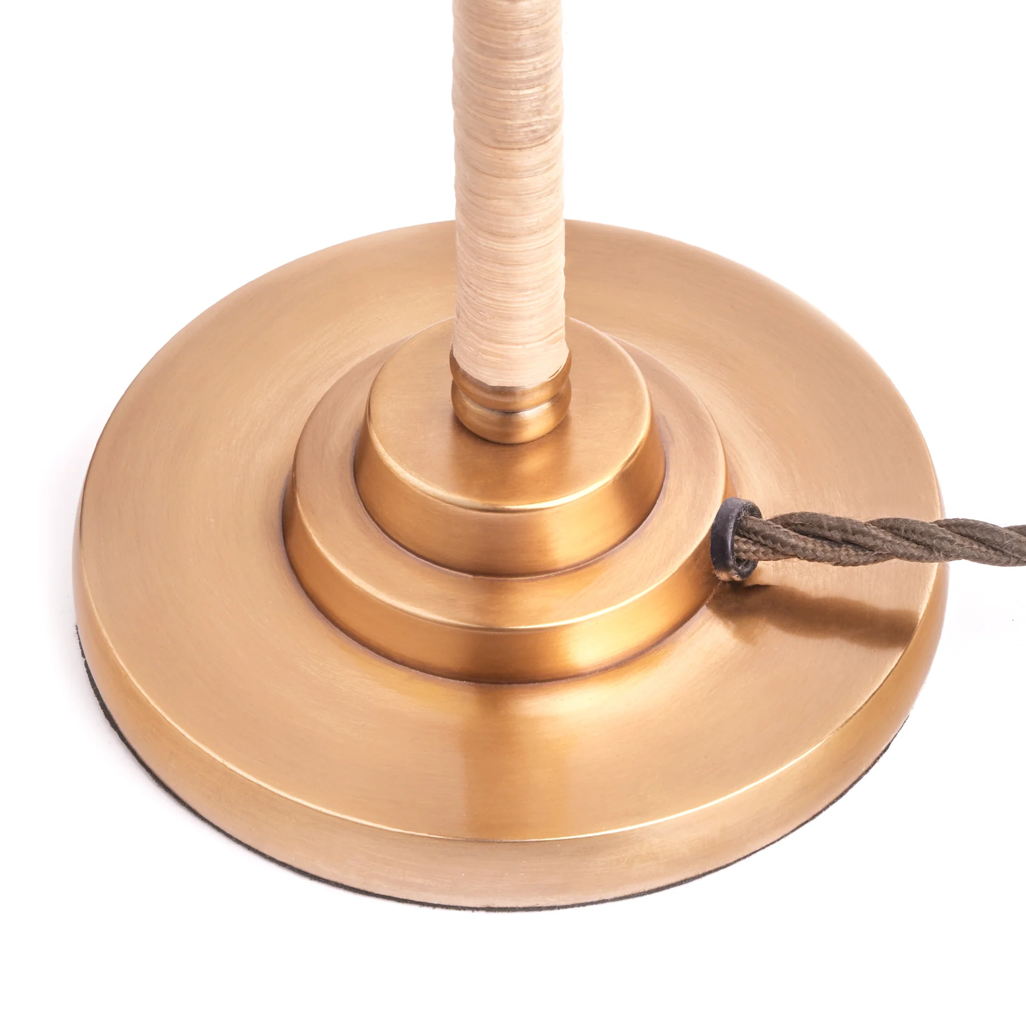 Abel table lamp in brass and natural rattan - Image 7