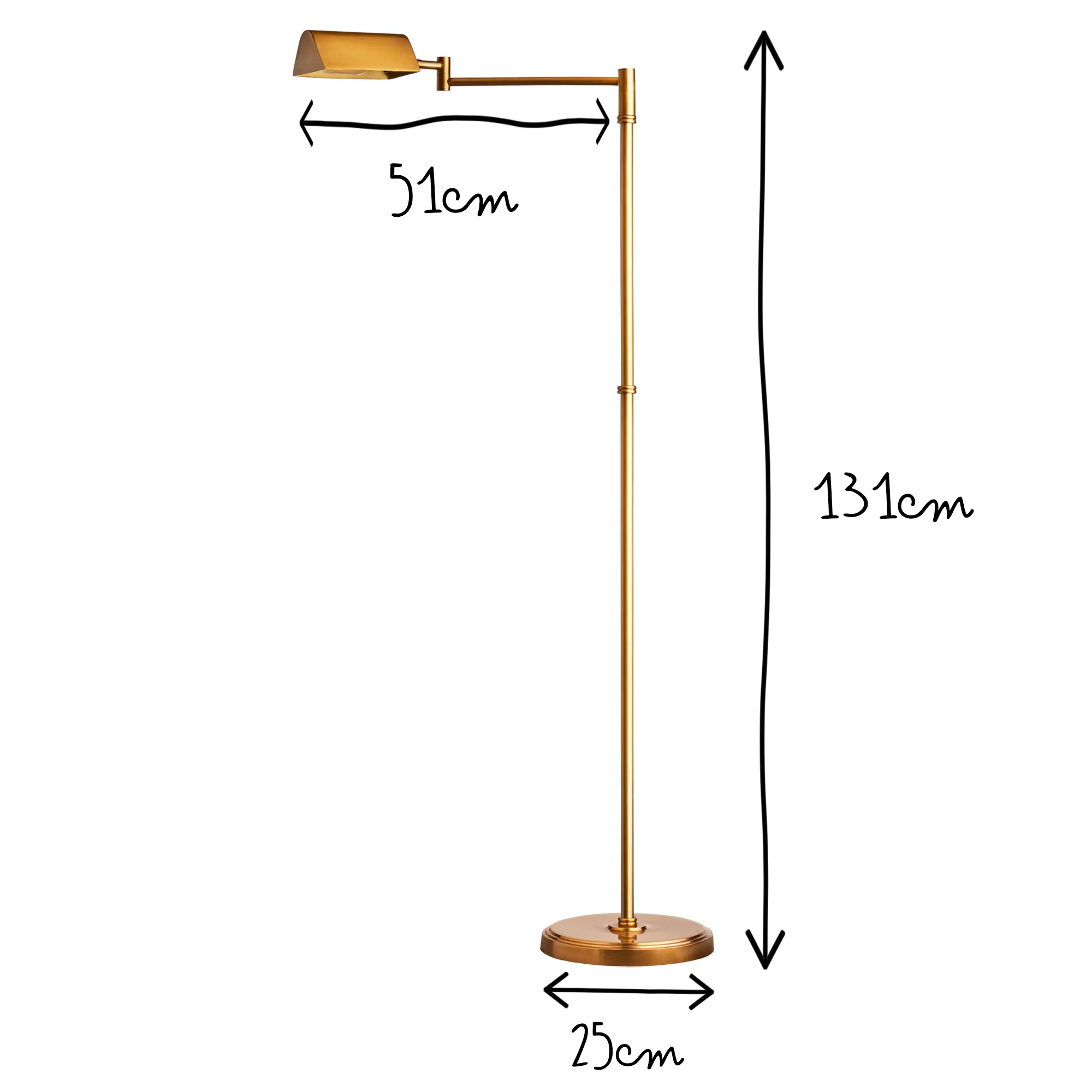 Aesop standing lamp in antiqued brass - Image 13