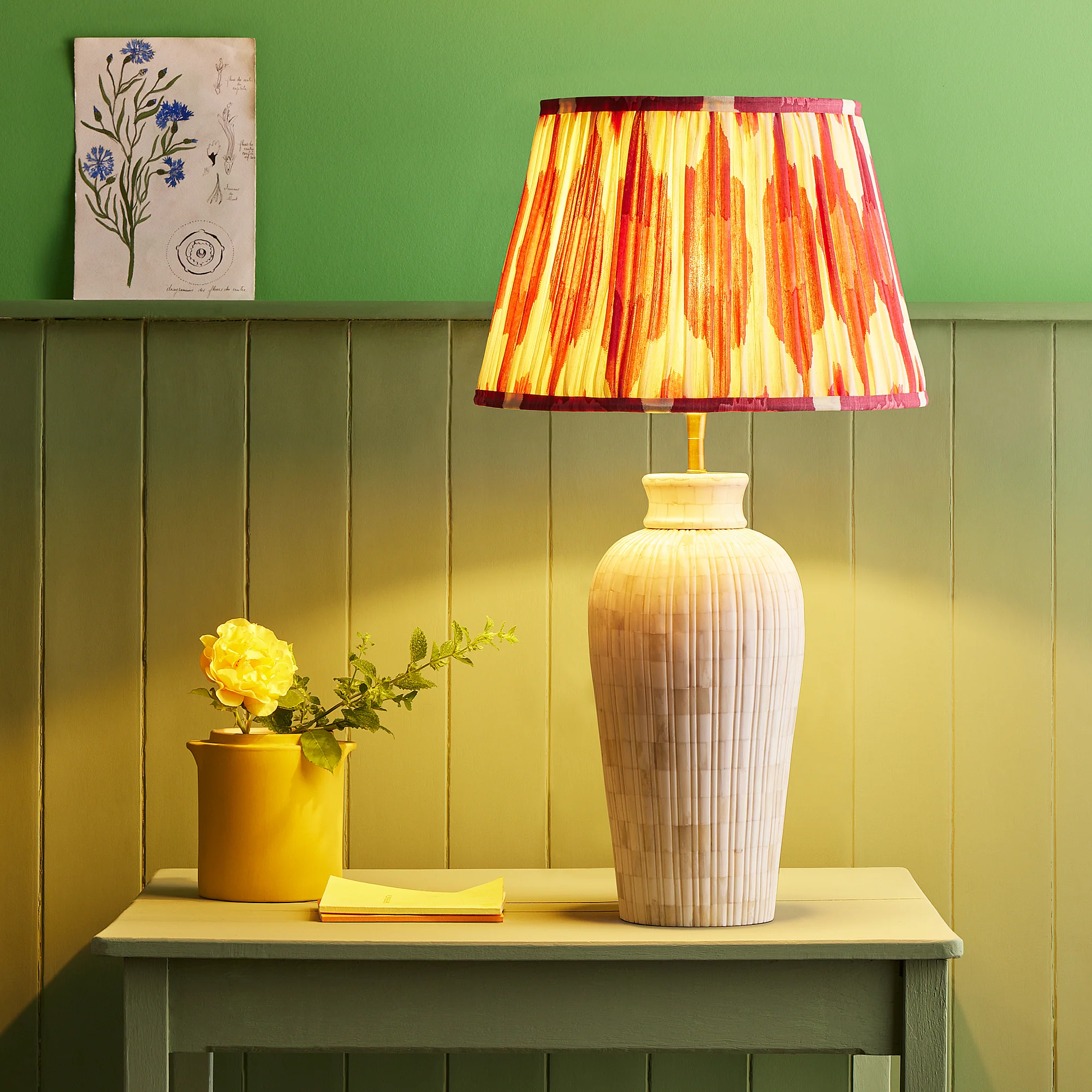 Albany table lamp in bone - Image 2