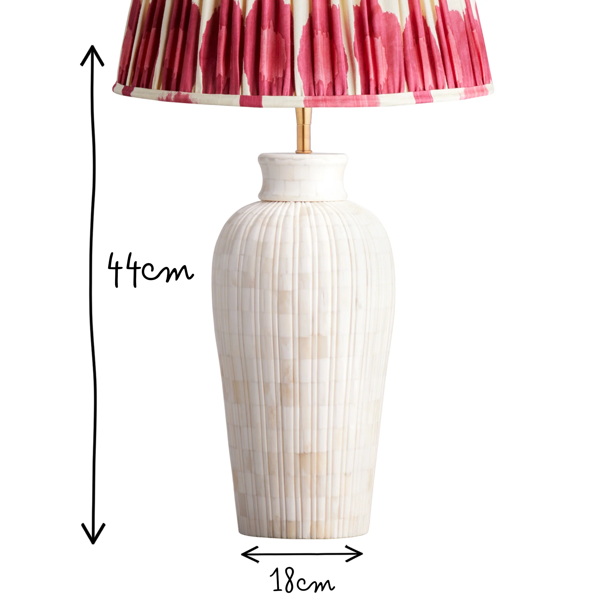 Albany table lamp in bone - Image 9