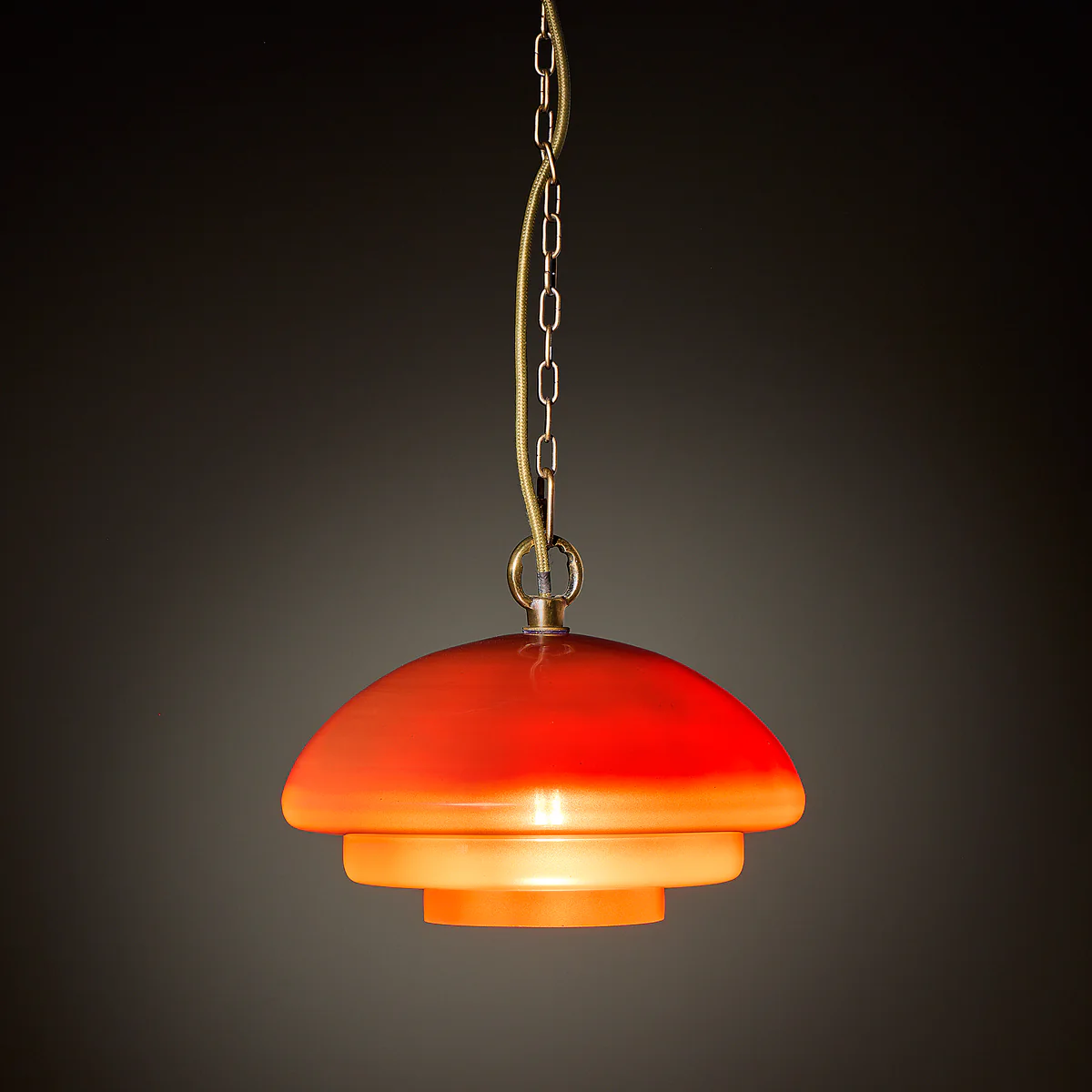 Ali pendant in orange glass - Image 2