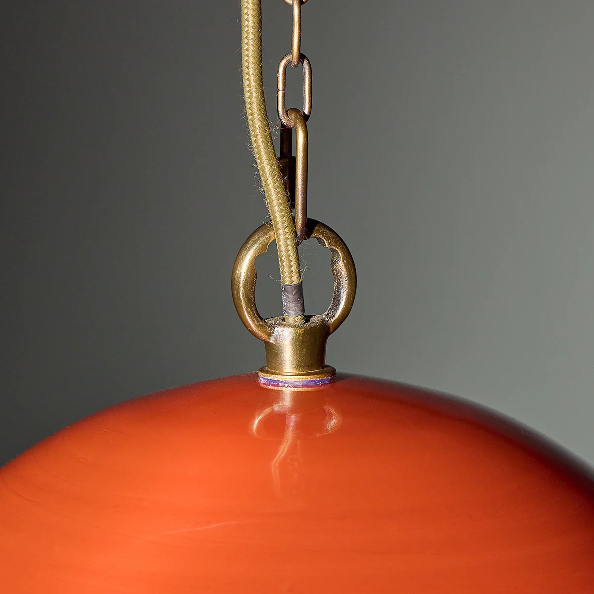 Ali pendant in orange glass - Image 5