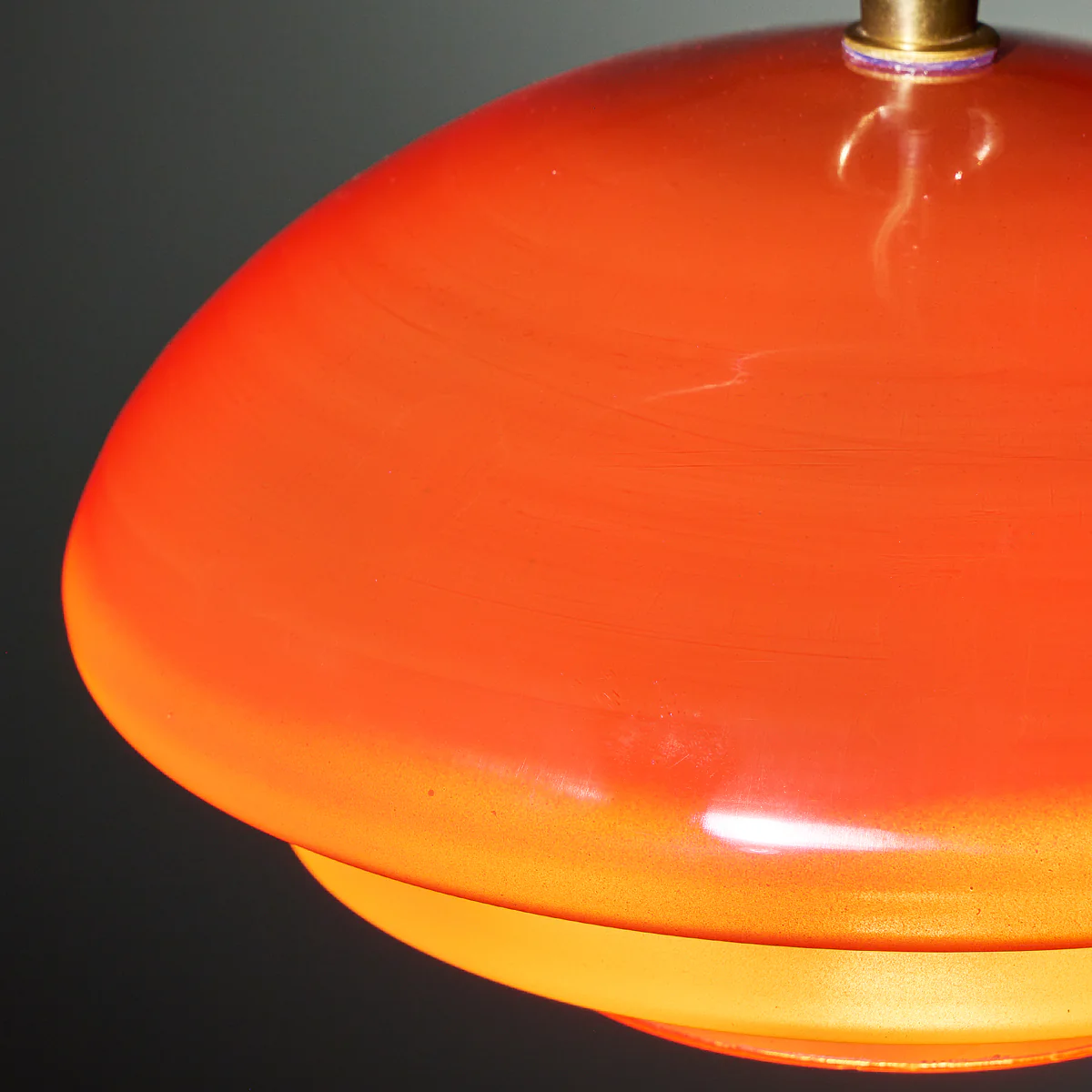 Ali pendant in orange glass - Image 7