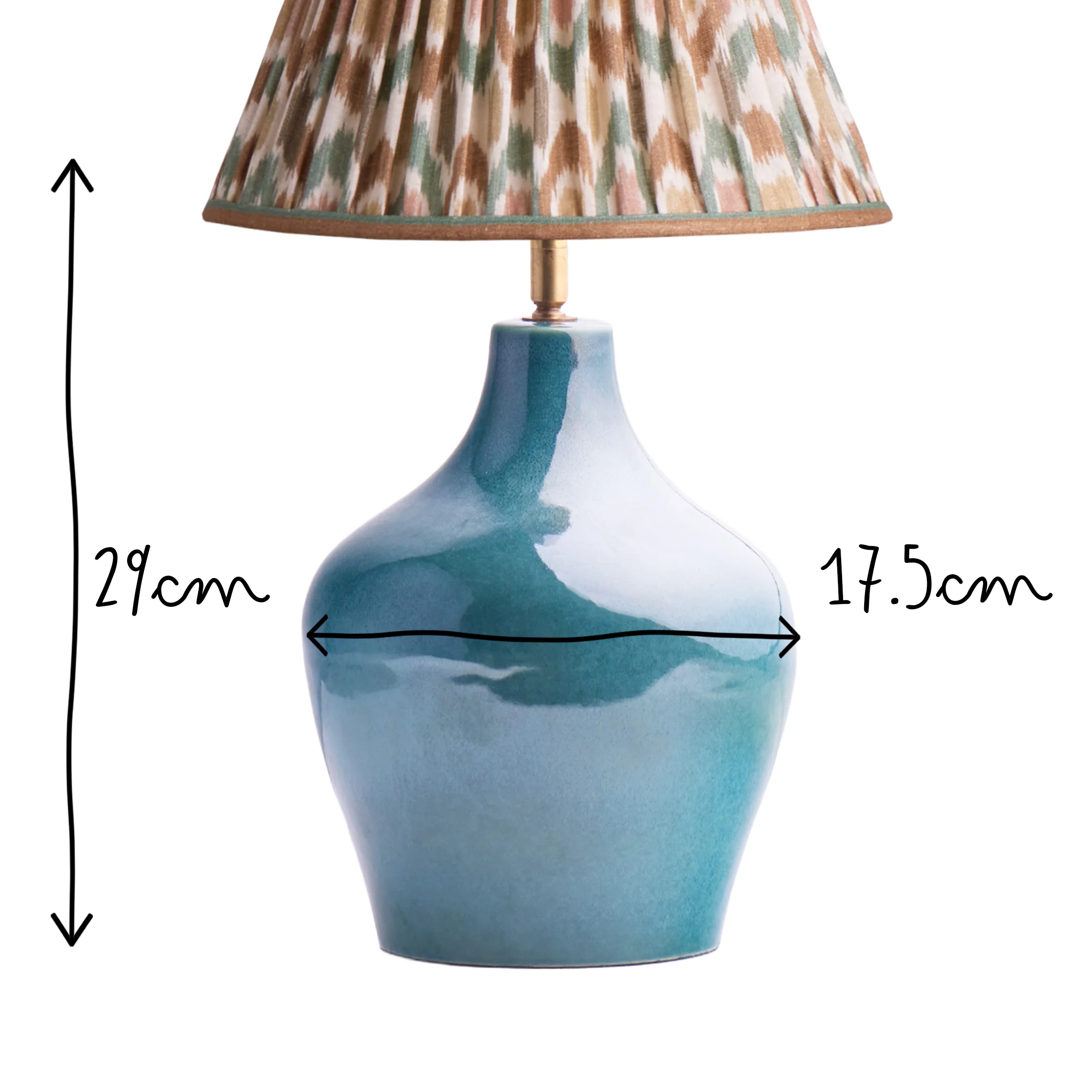 Amble rechargeable table lamp in green ceramic - Image 10