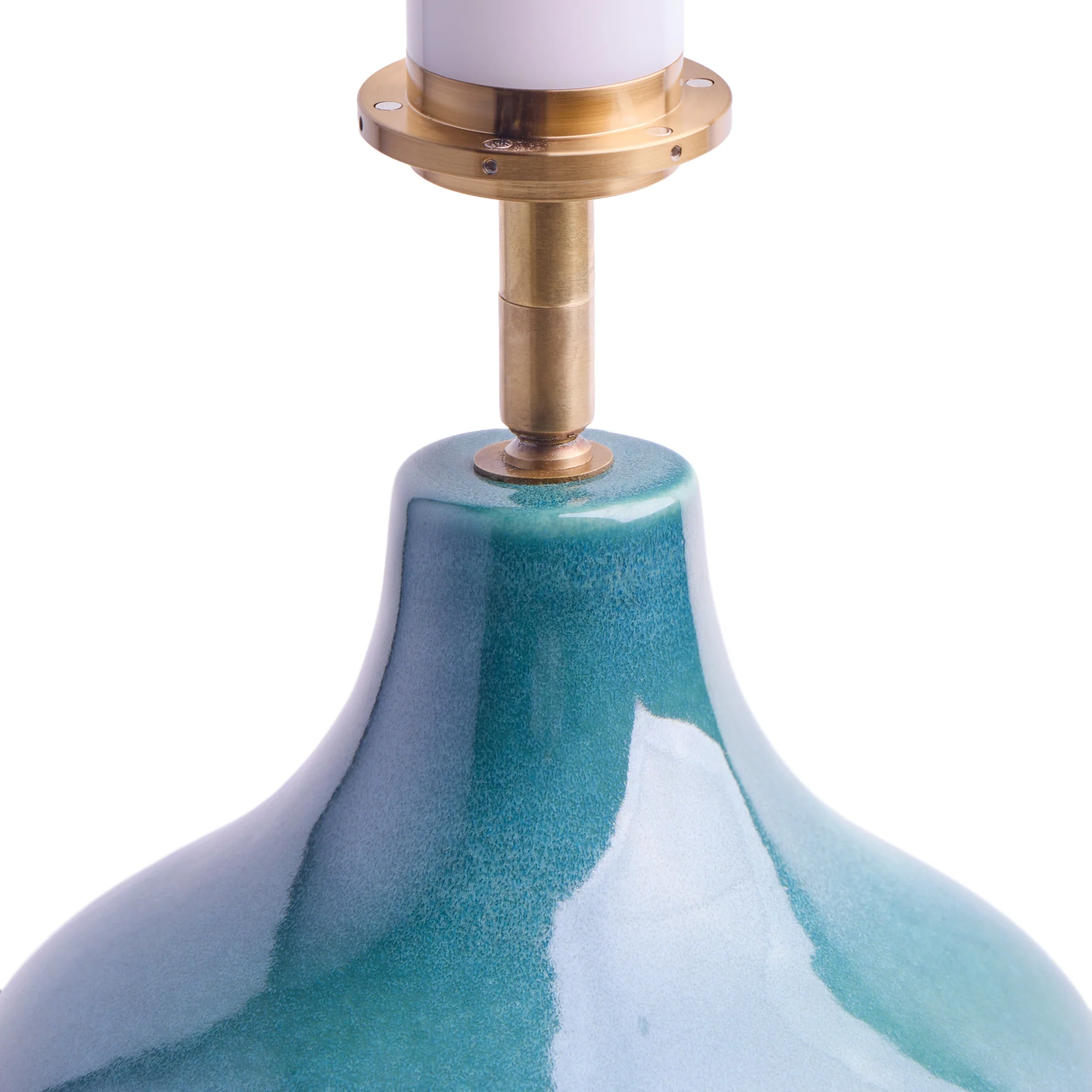 Amble rechargeable table lamp in green ceramic - Image 4