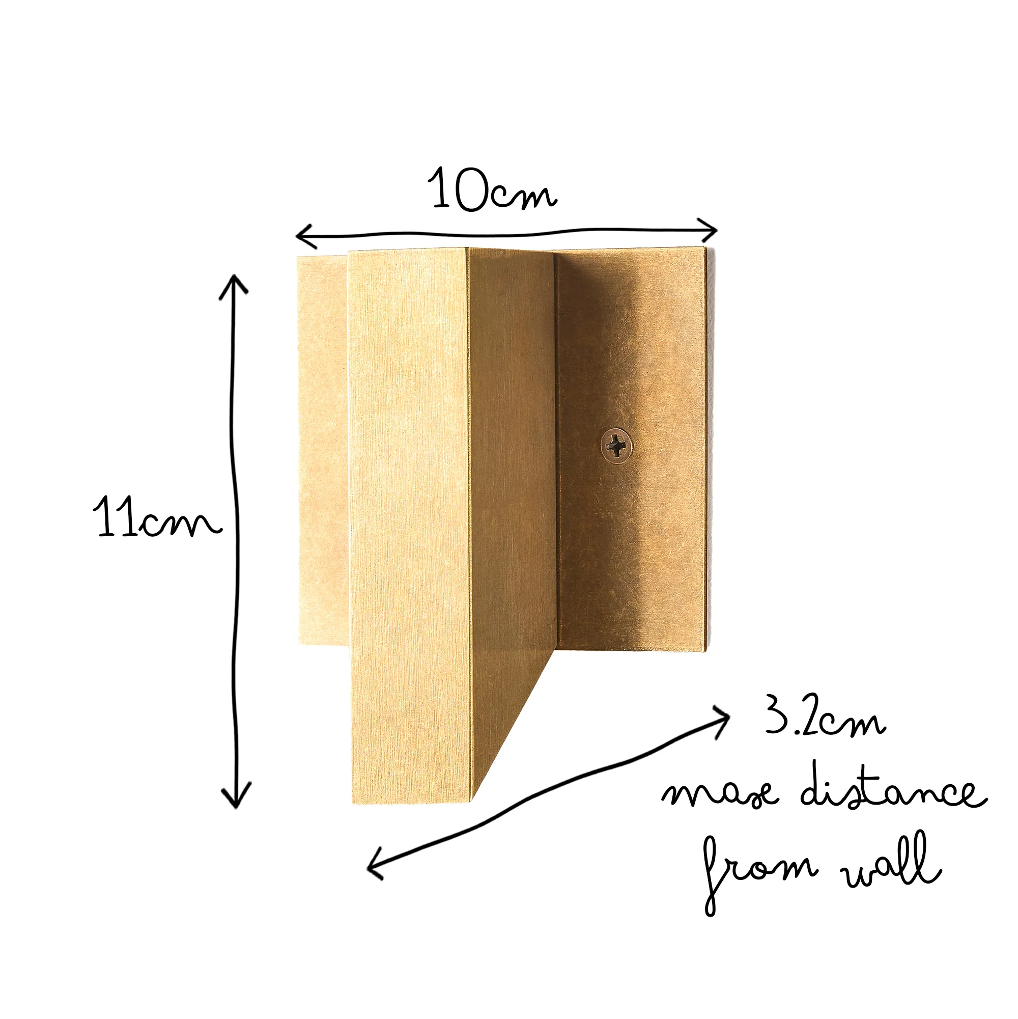Andor IP54 fixed wall light in brass - Image 10