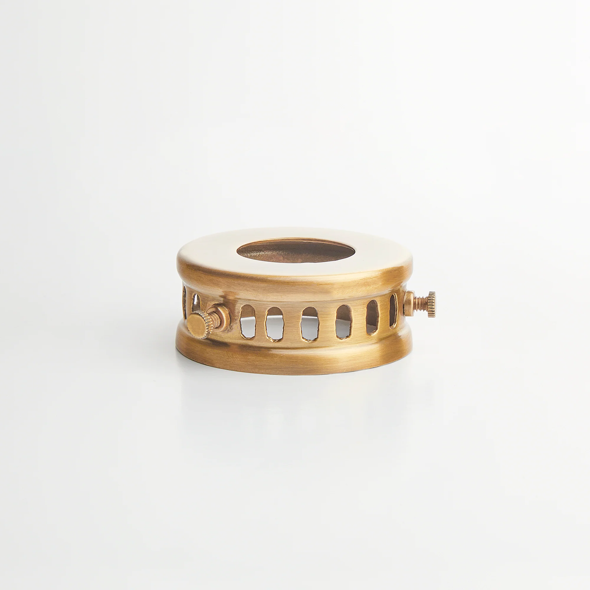 Andy Gallery for Ted ceramic shades in antiqued brass