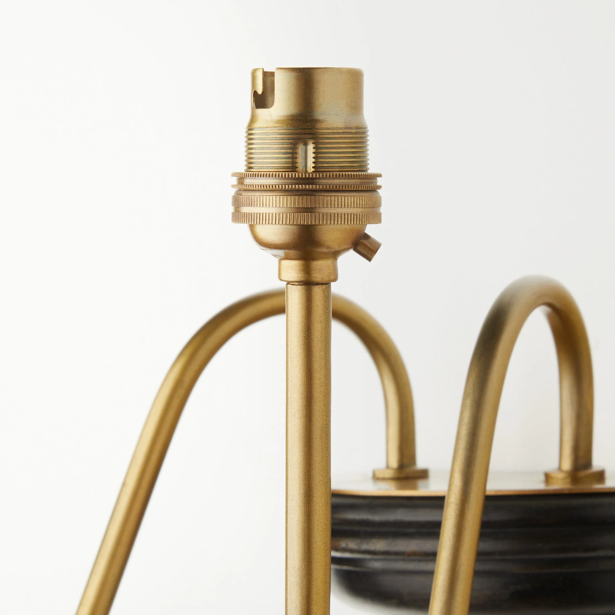 Anthea wall fitting in antique brass and black wood - Image 7