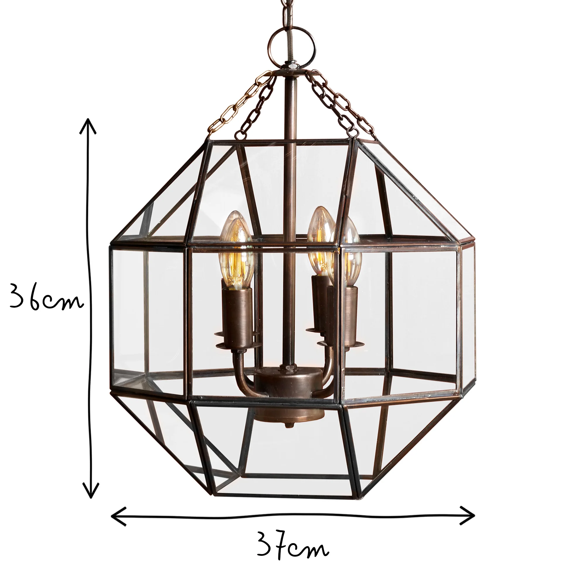 Apollo lantern in antiqued copper - Image 8