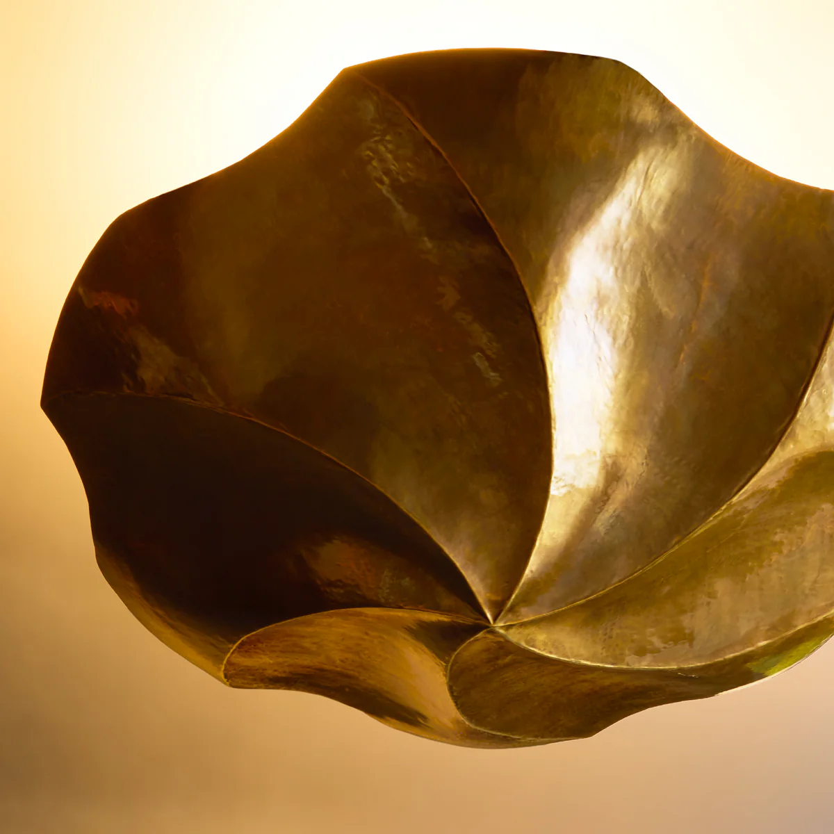 Aspen pendant in antiqued brass - Image 4