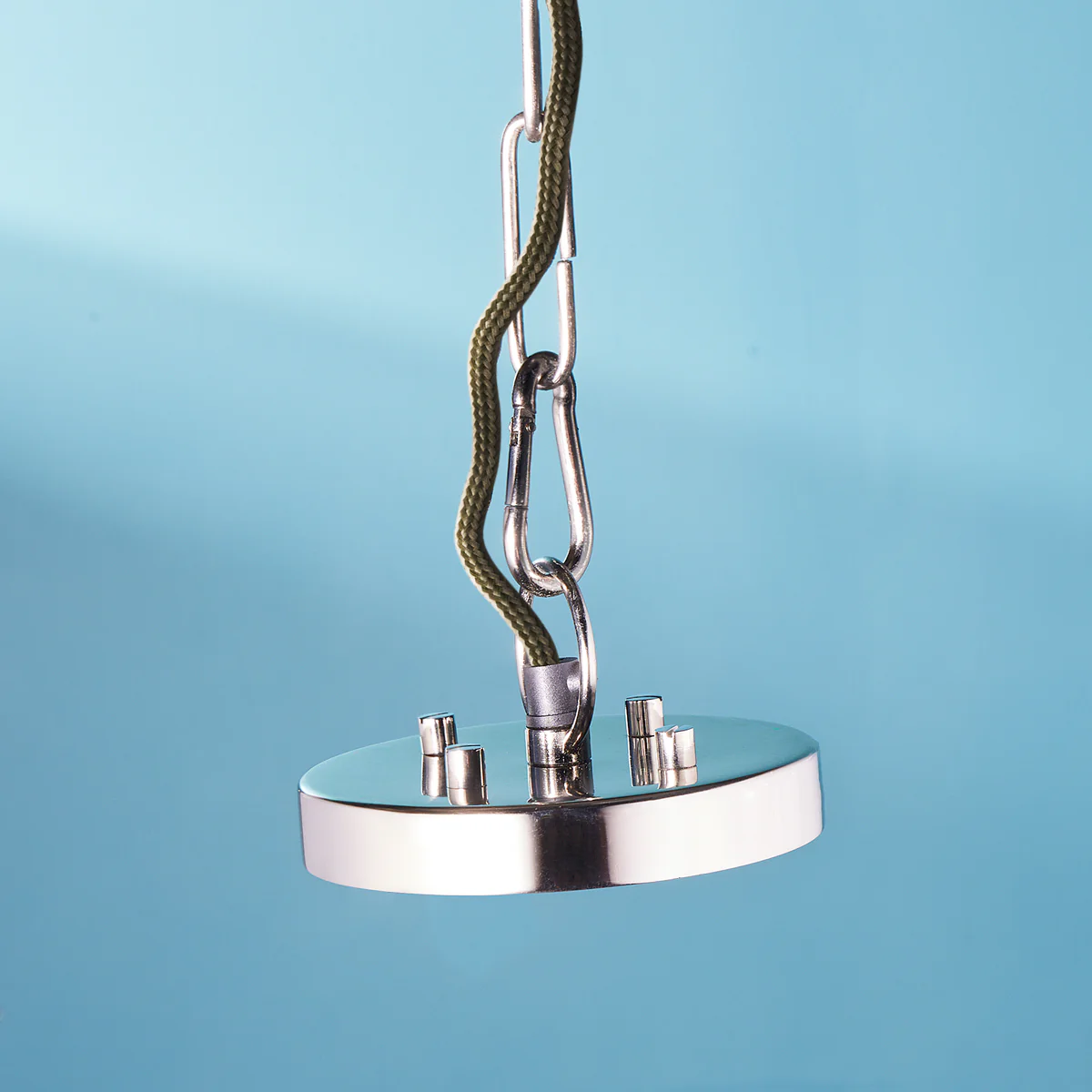 Athena Chandelier in nickel and glass - Image 10