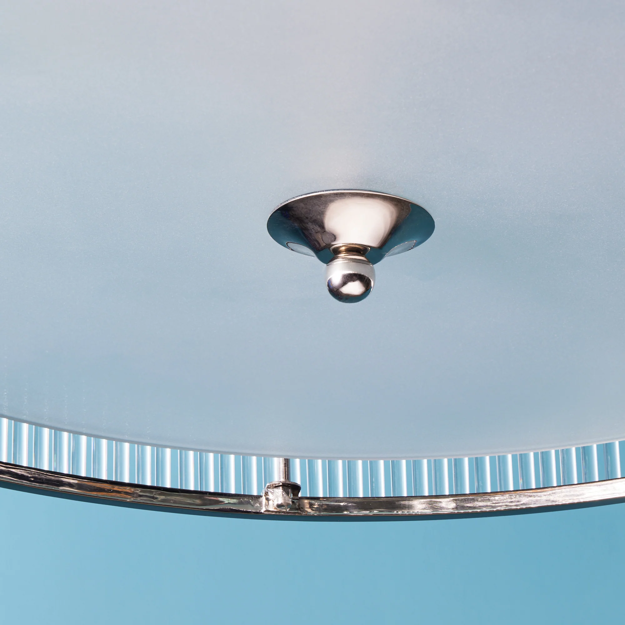 Athena Chandelier in nickel and glass - Image 6
