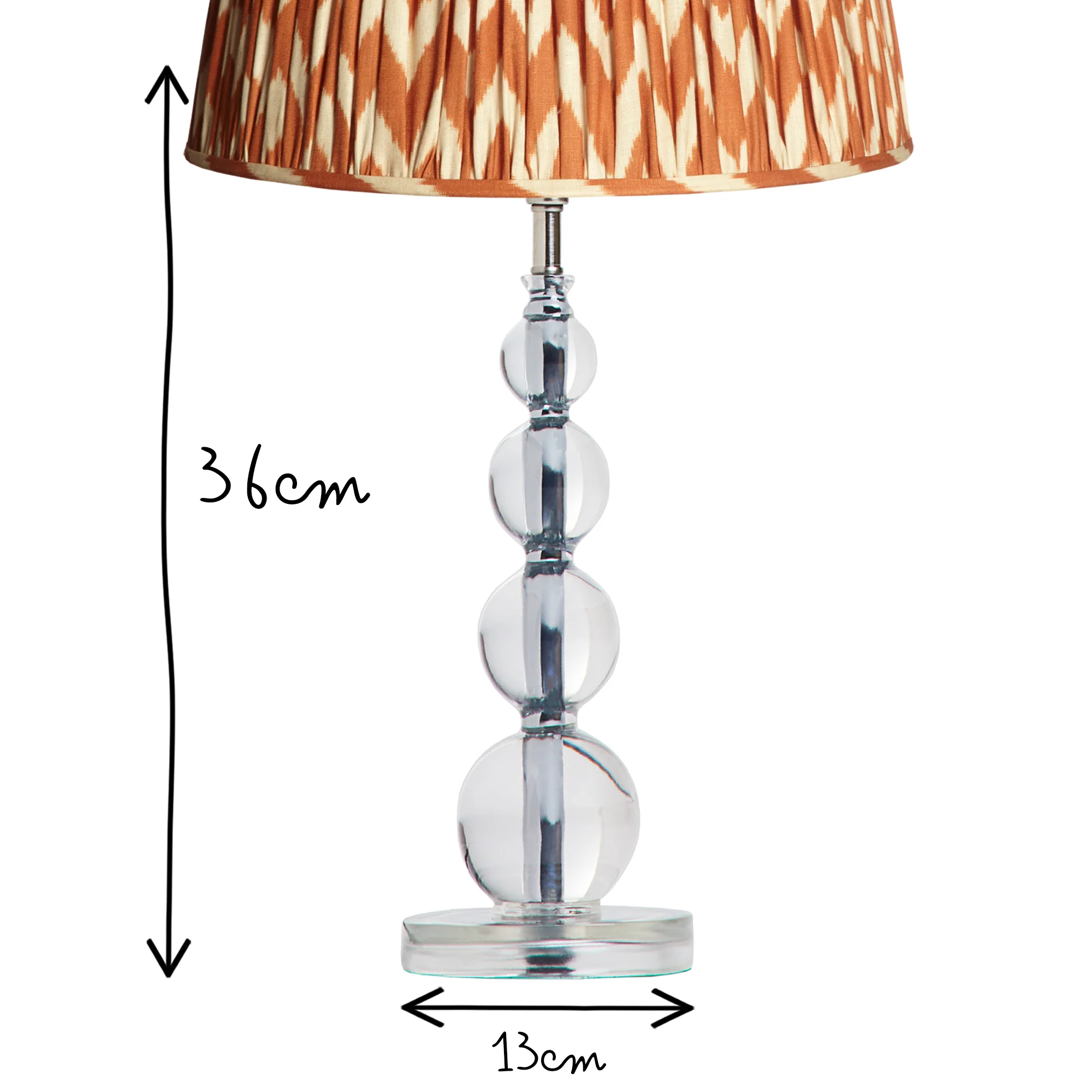 Aurora table lamp in clear resin - Image 7
