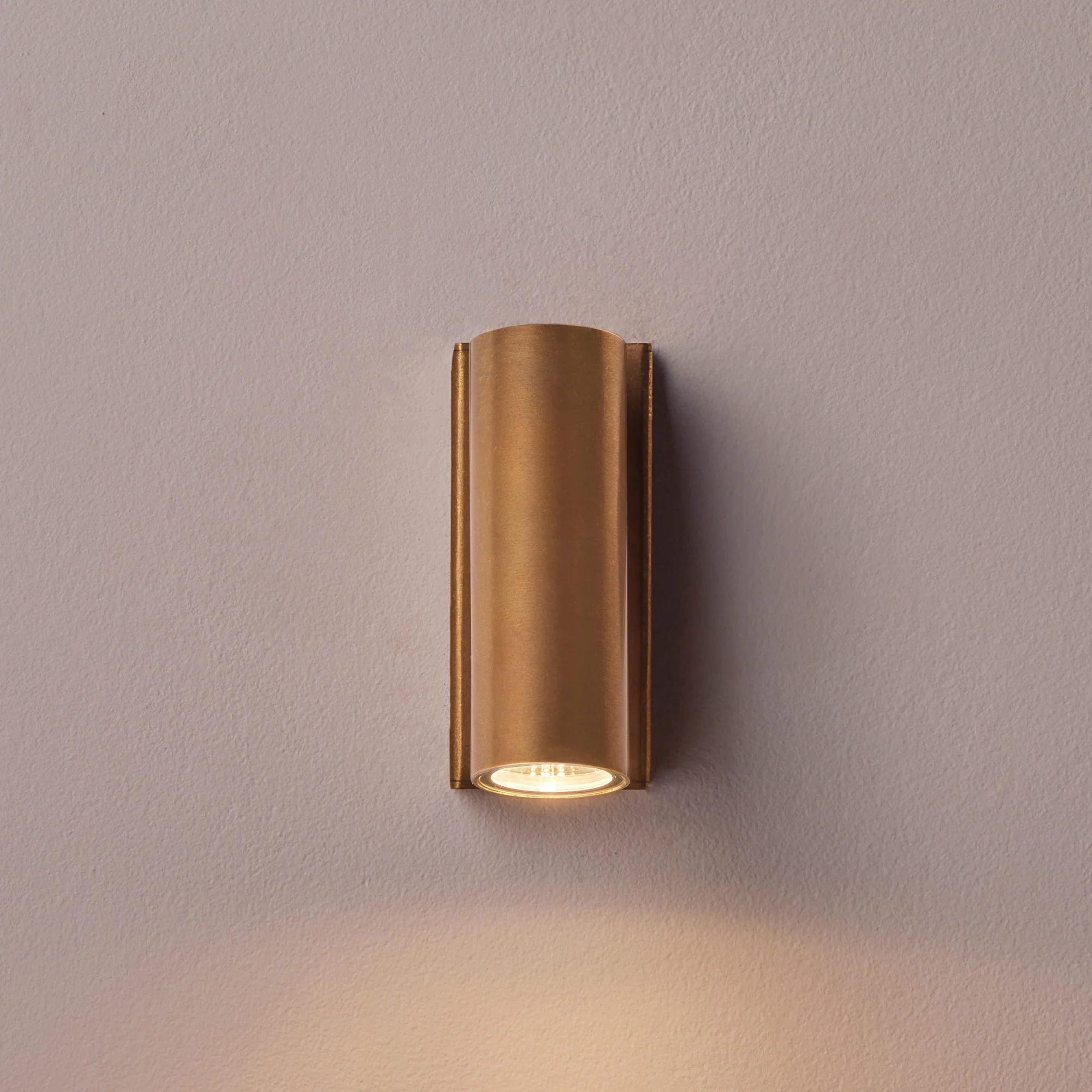 Austell IP54 spotlight in brass - Image 11