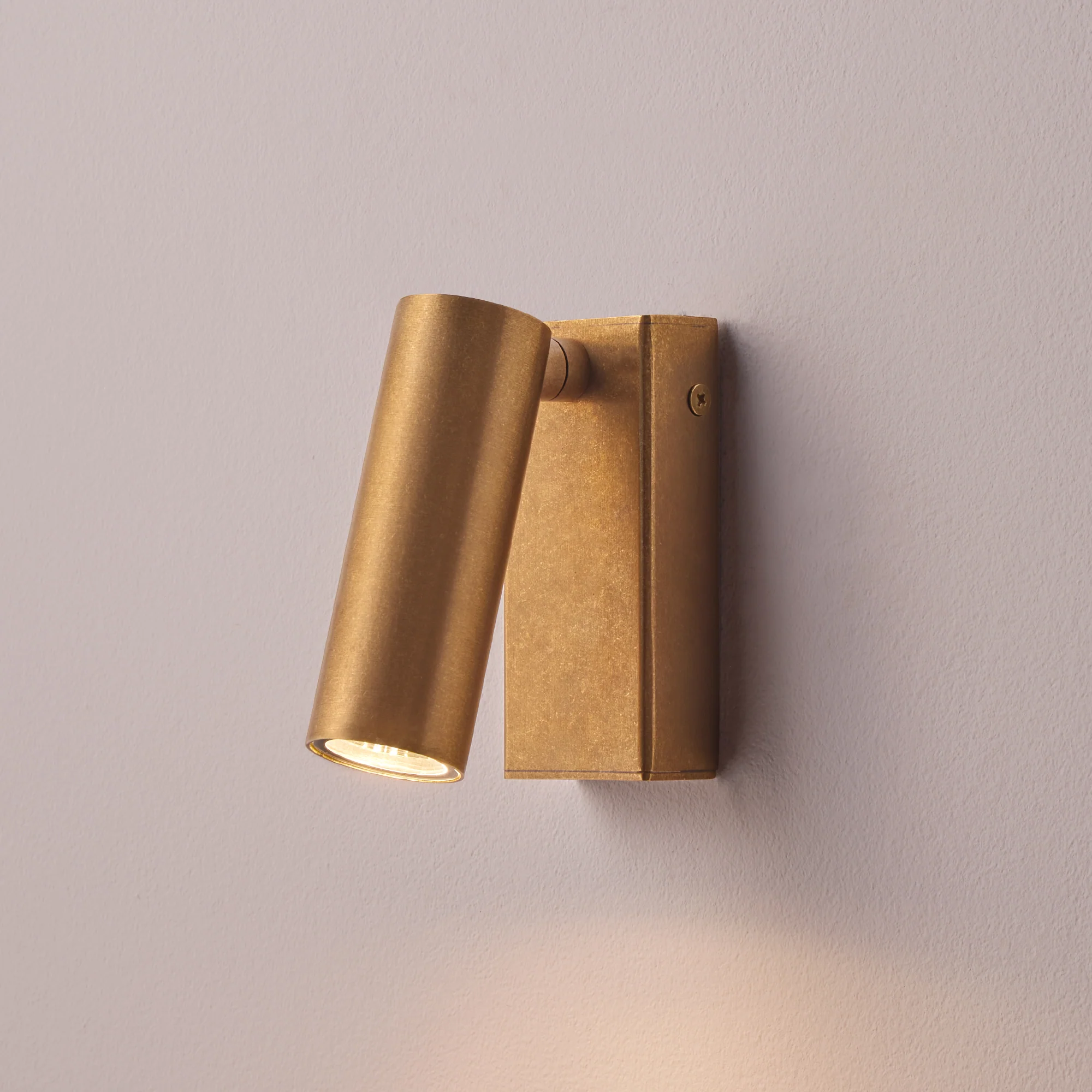 Austell IP54 spotlight in brass - Image 2