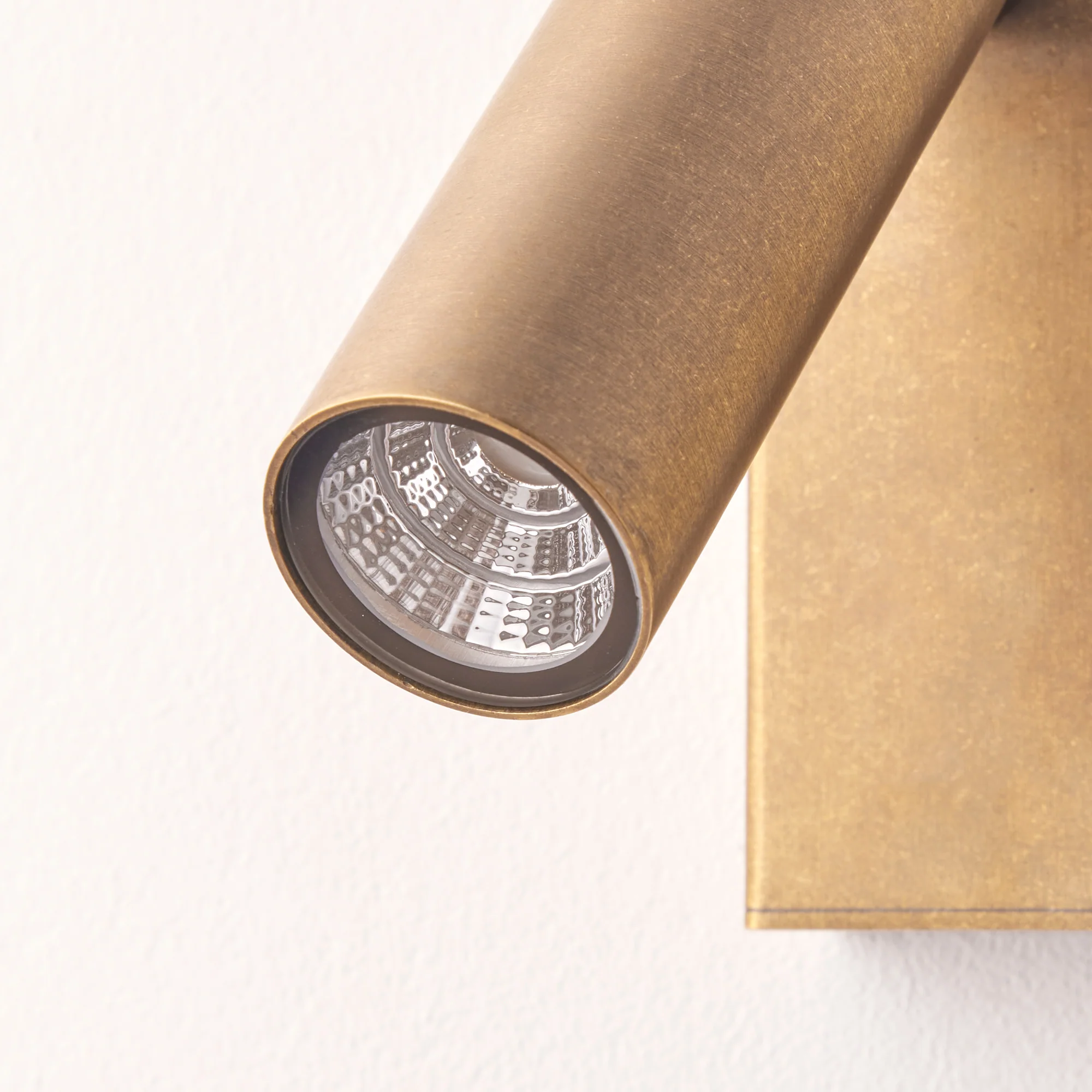 Austell IP54 spotlight in brass - Image 7