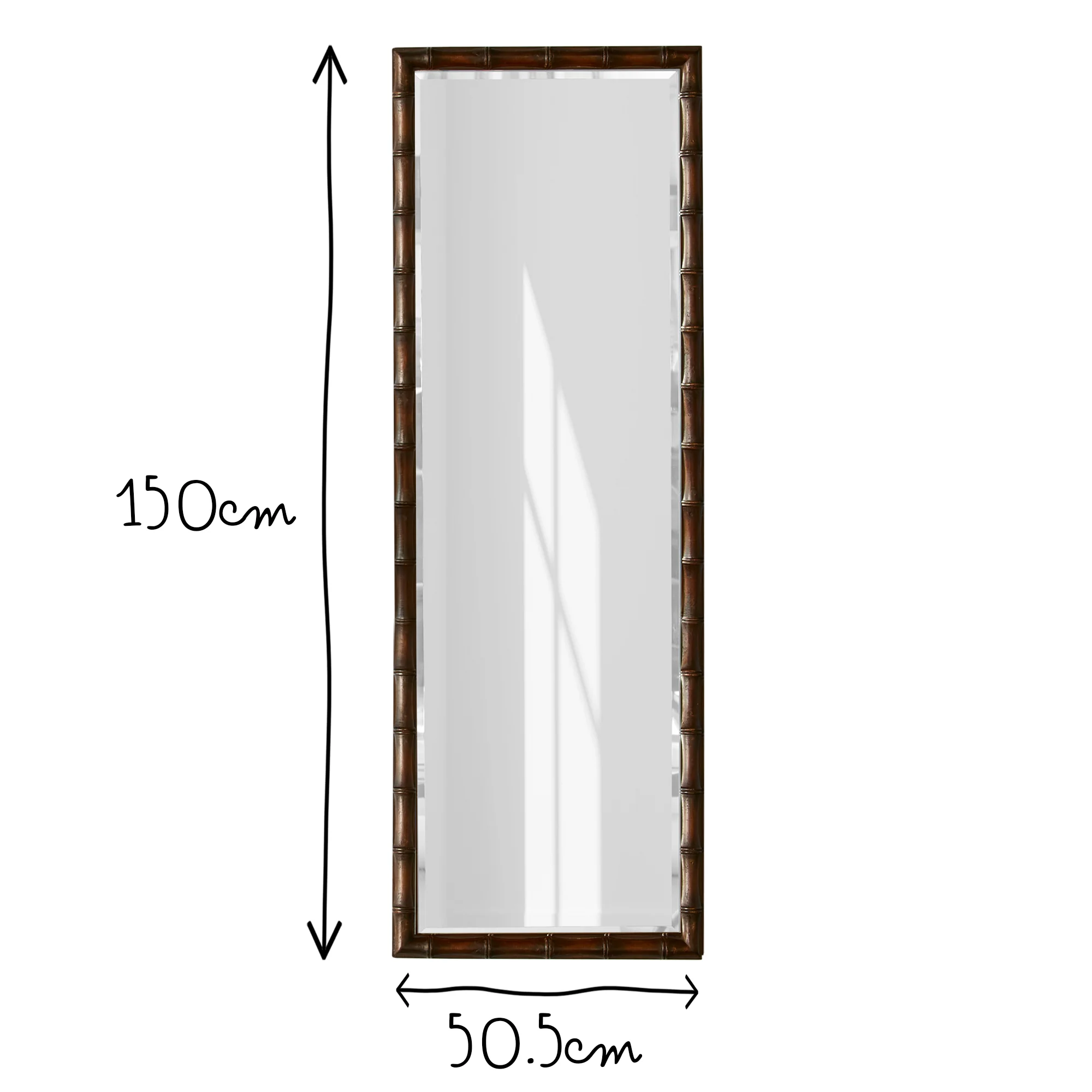 Baloo full length mirror in mahogany - Image 5