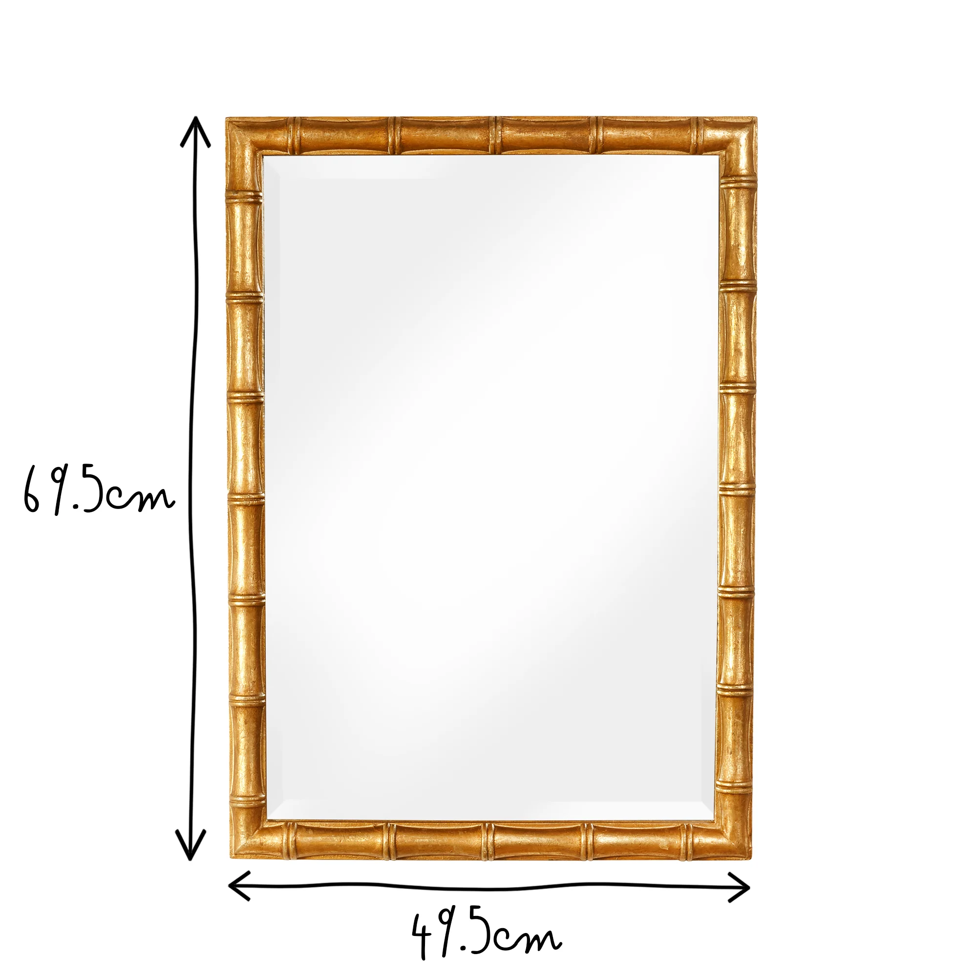Baloo mirror in a gold finish - Image 7