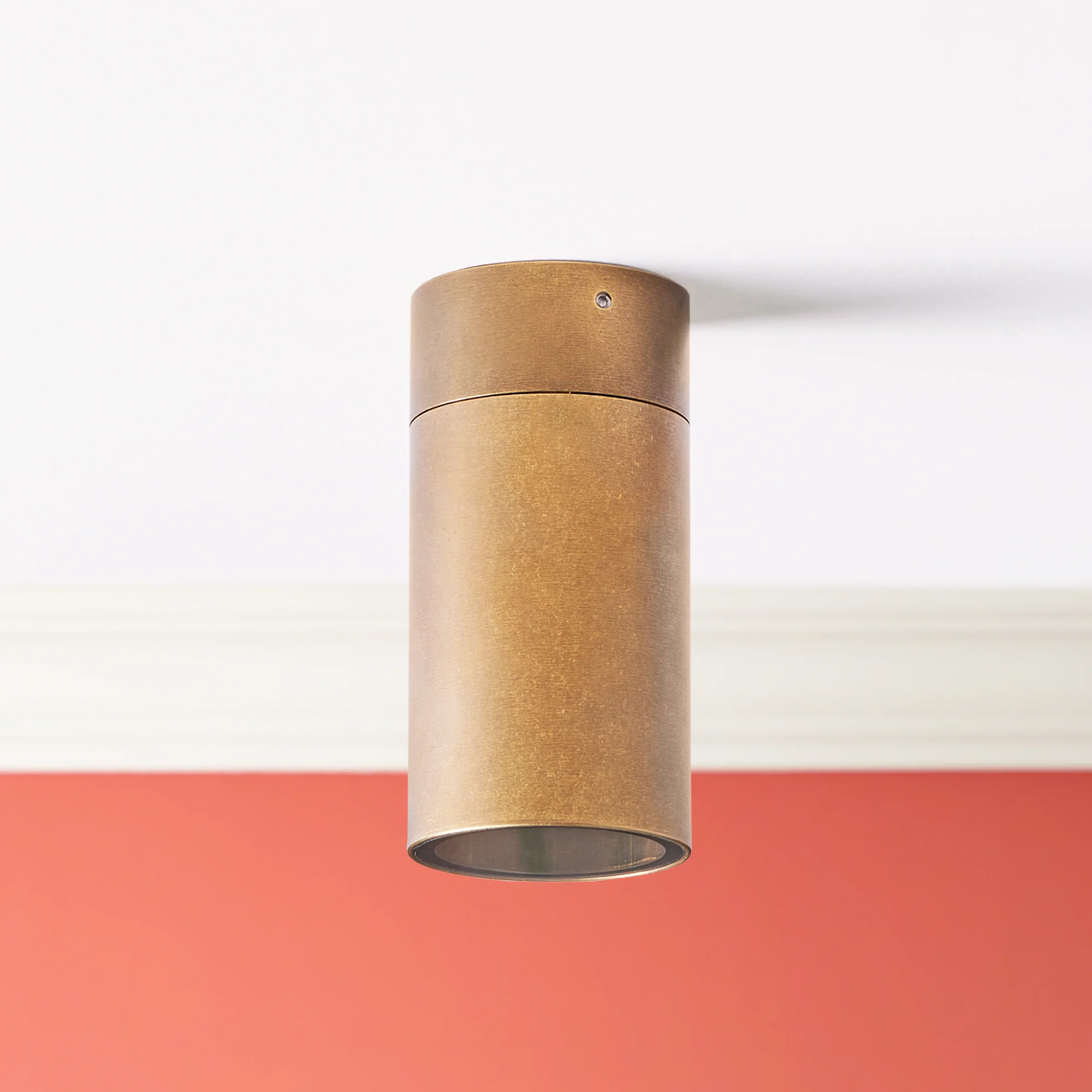 Barra IP65 static spotlight in brass