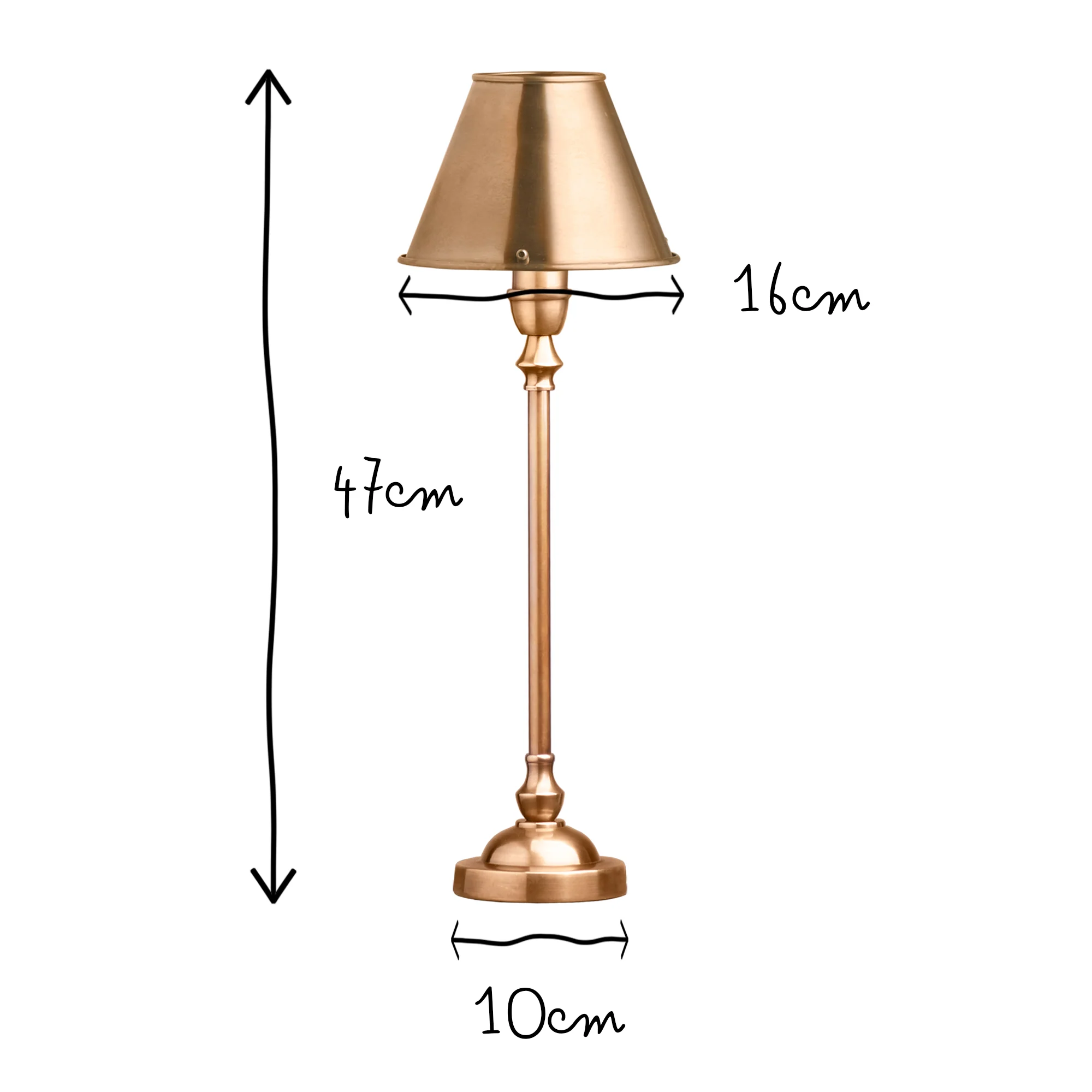 Bartlett table lamp in aged brass - Image 8