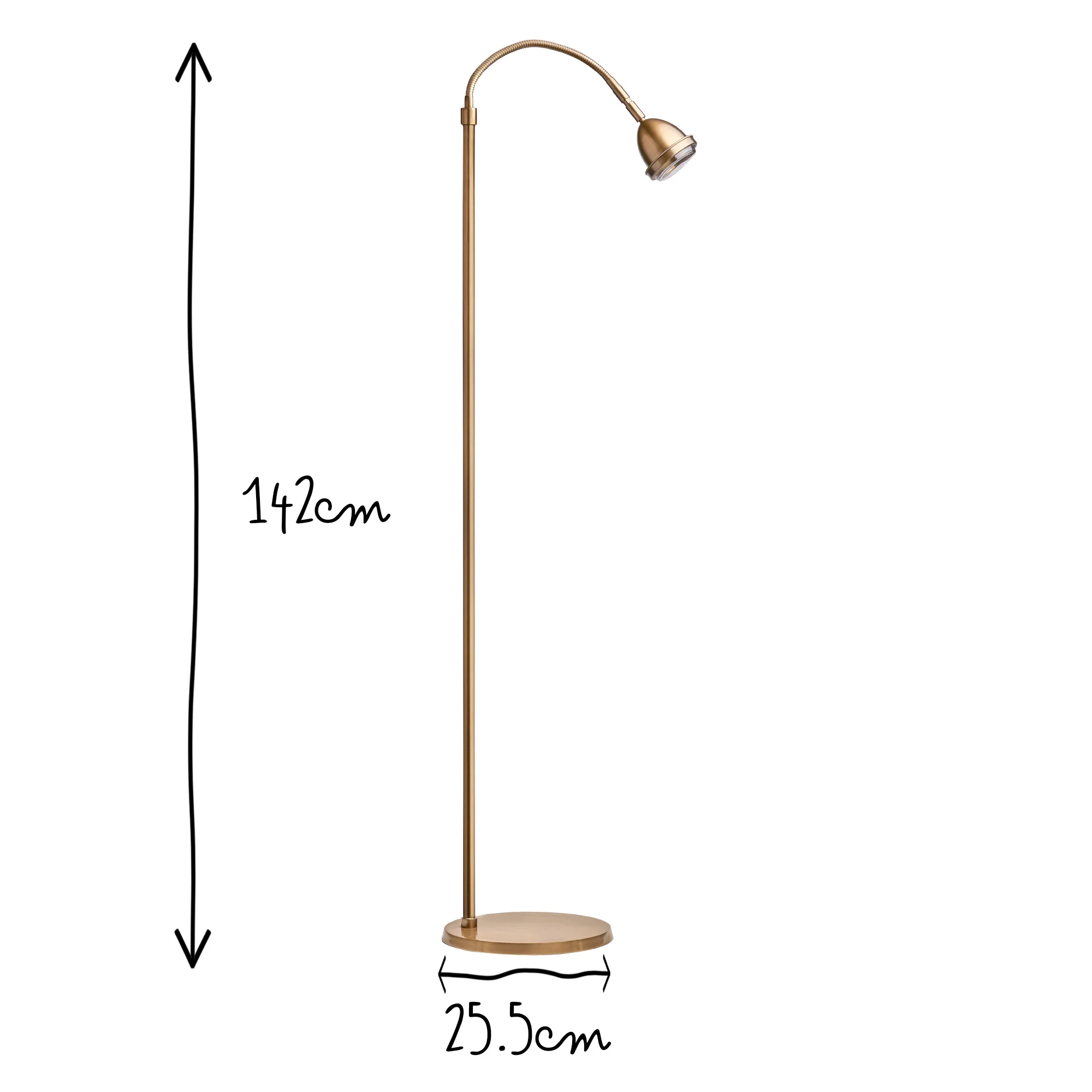 Beamish reading lamp in antiqued brass - Image 10