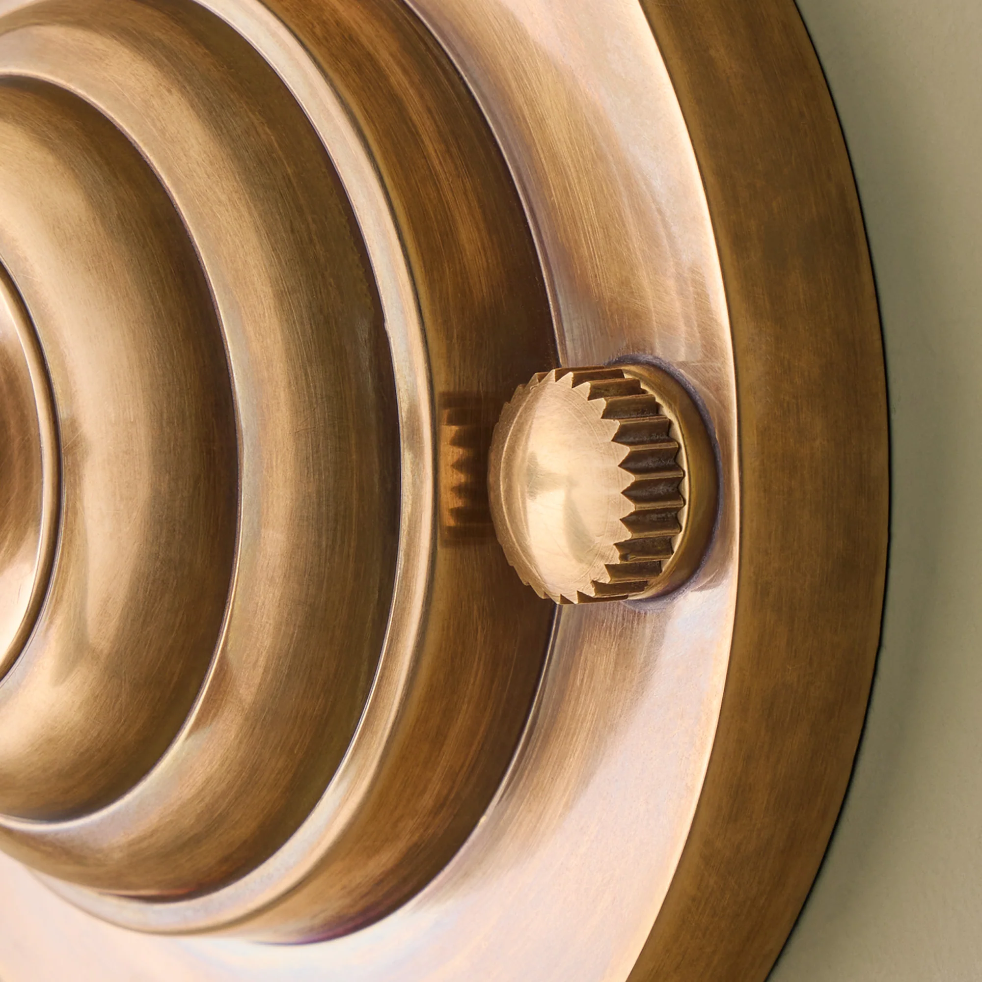 Belfry Wall Light in glass and antique brass - Image 3