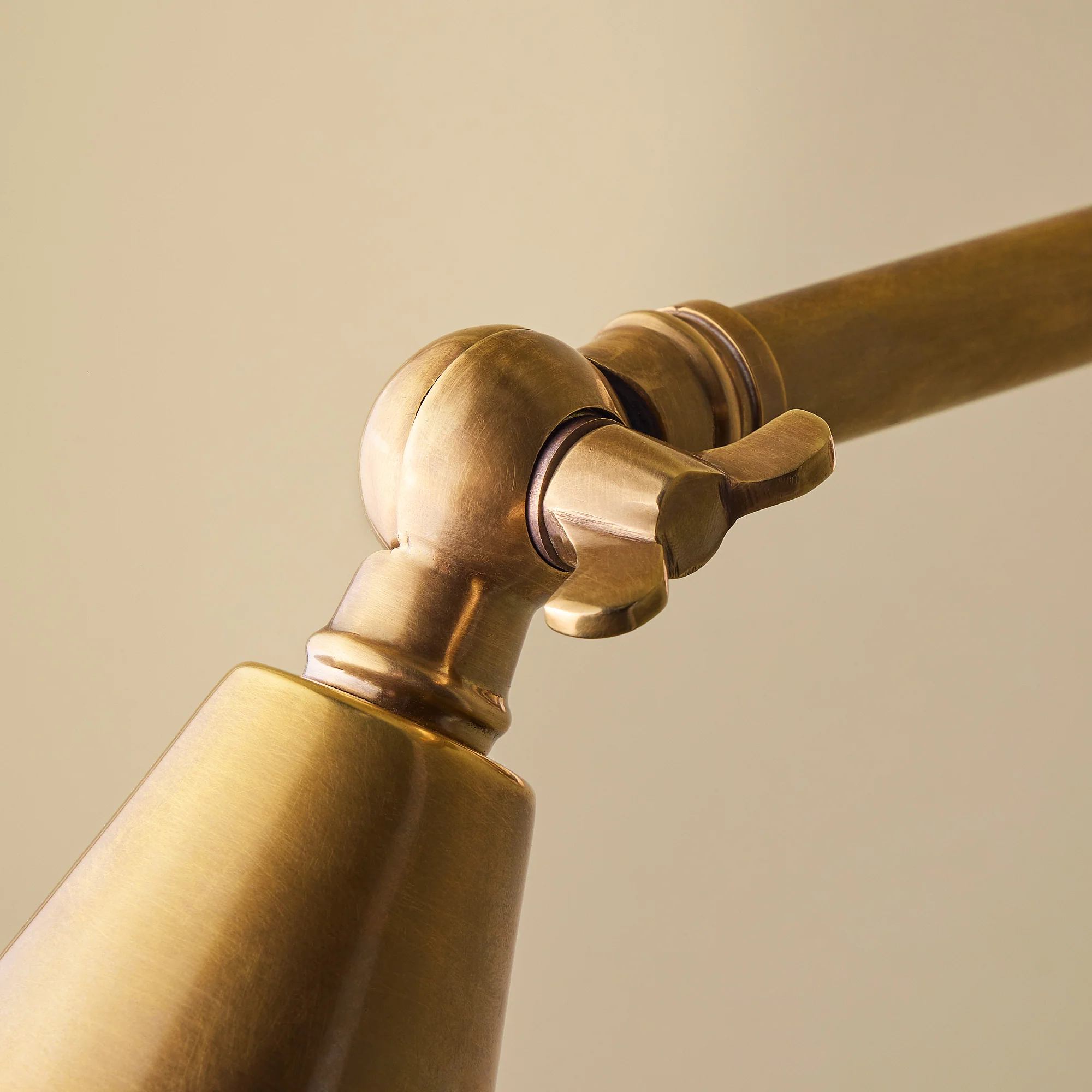 Belfry Wall Light in glass and antique brass - Image 4