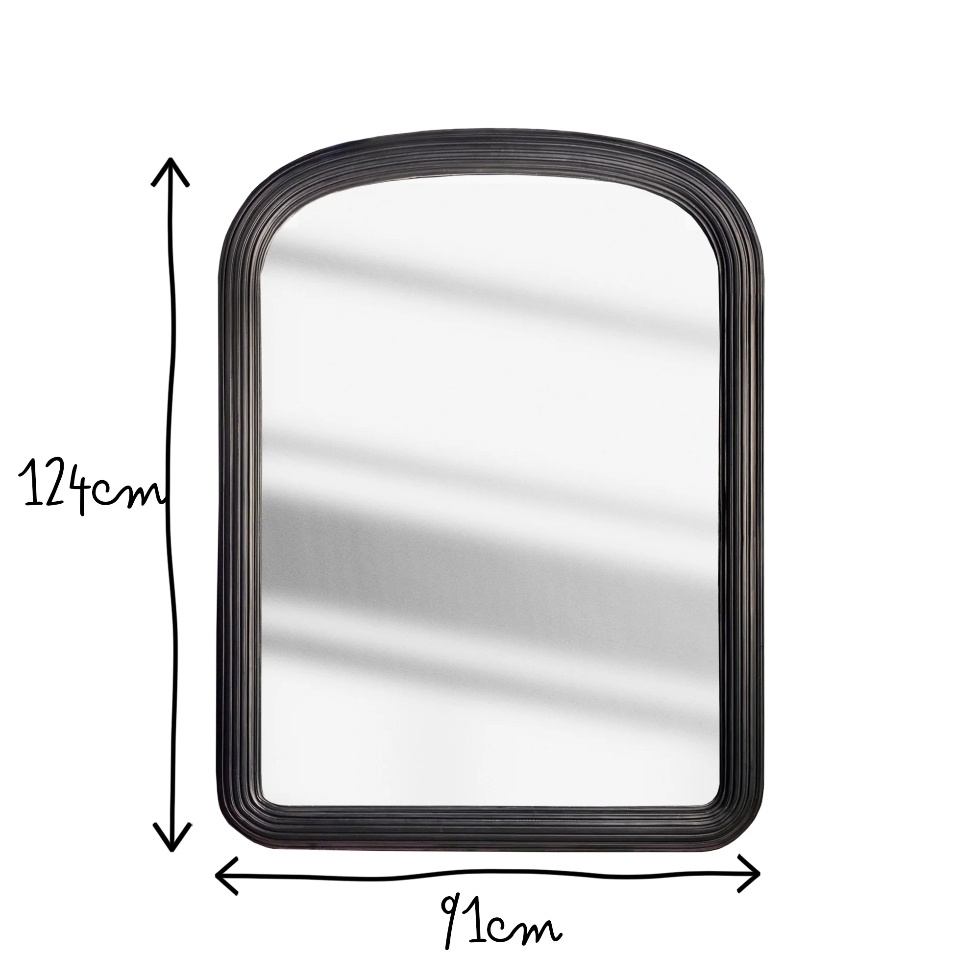Benedict mirror in ebony wood - Image 8