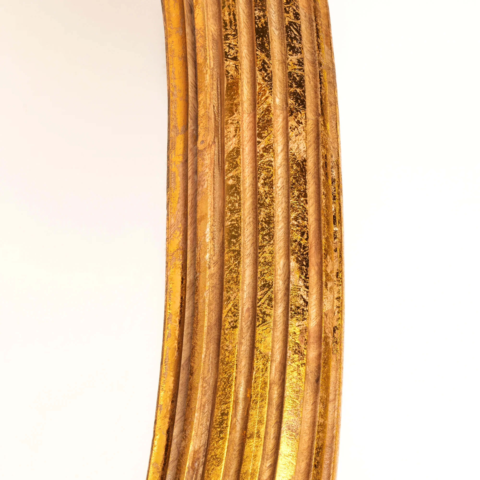 Benedict mirror in gold wood - Image 5