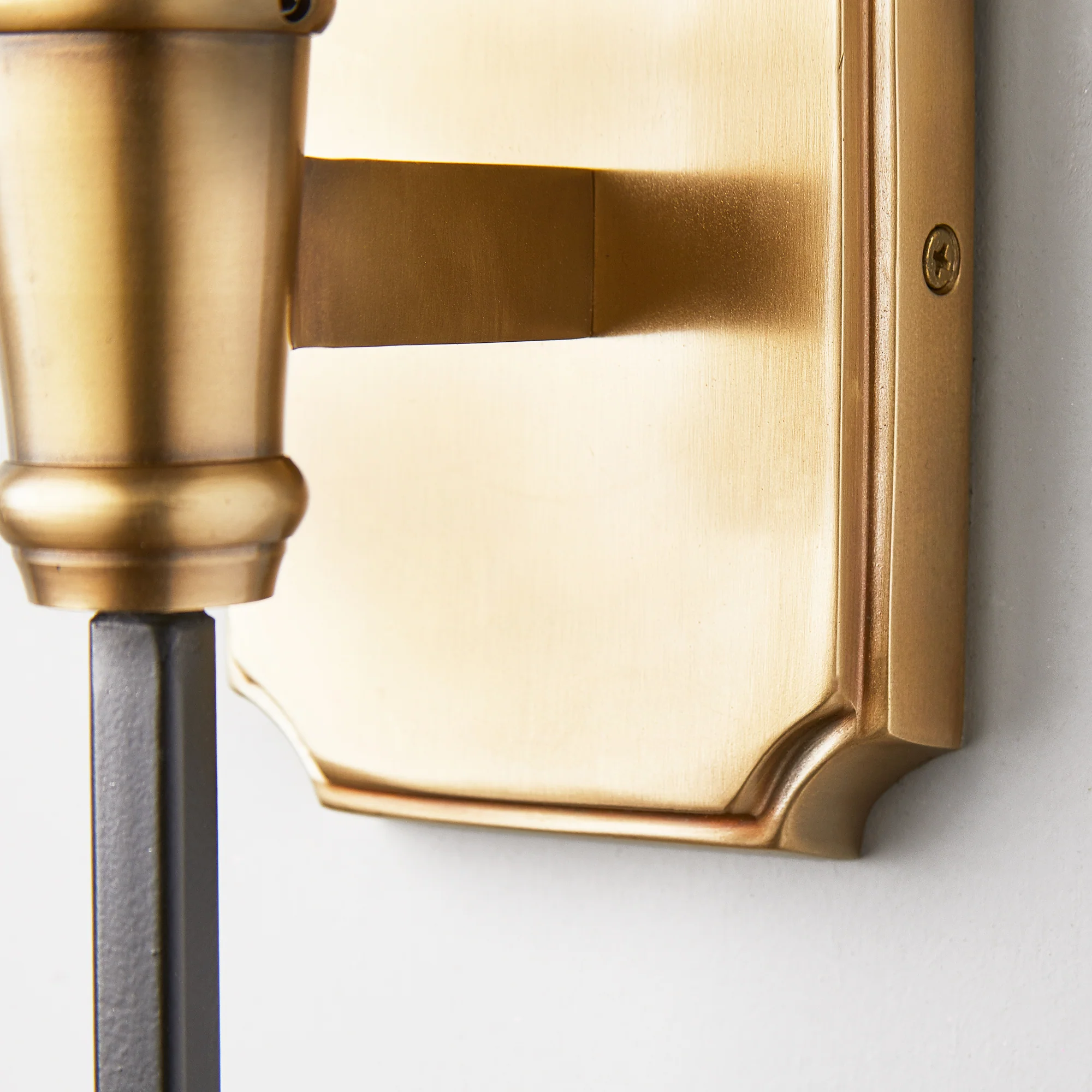 Besidem wall fitting in antique brass - Image 5