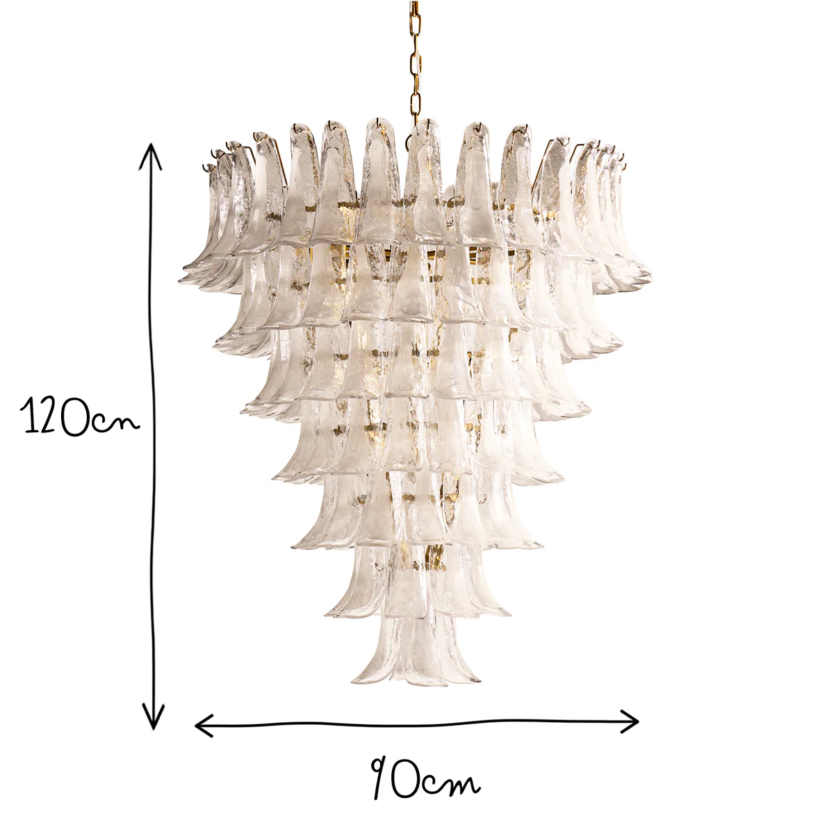 Bianca chandelier in white - Image 16
