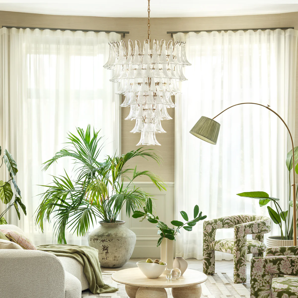Bianca chandelier in white - Image 5
