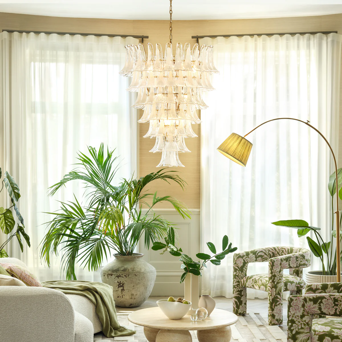 Bianca chandelier in white - Image 6