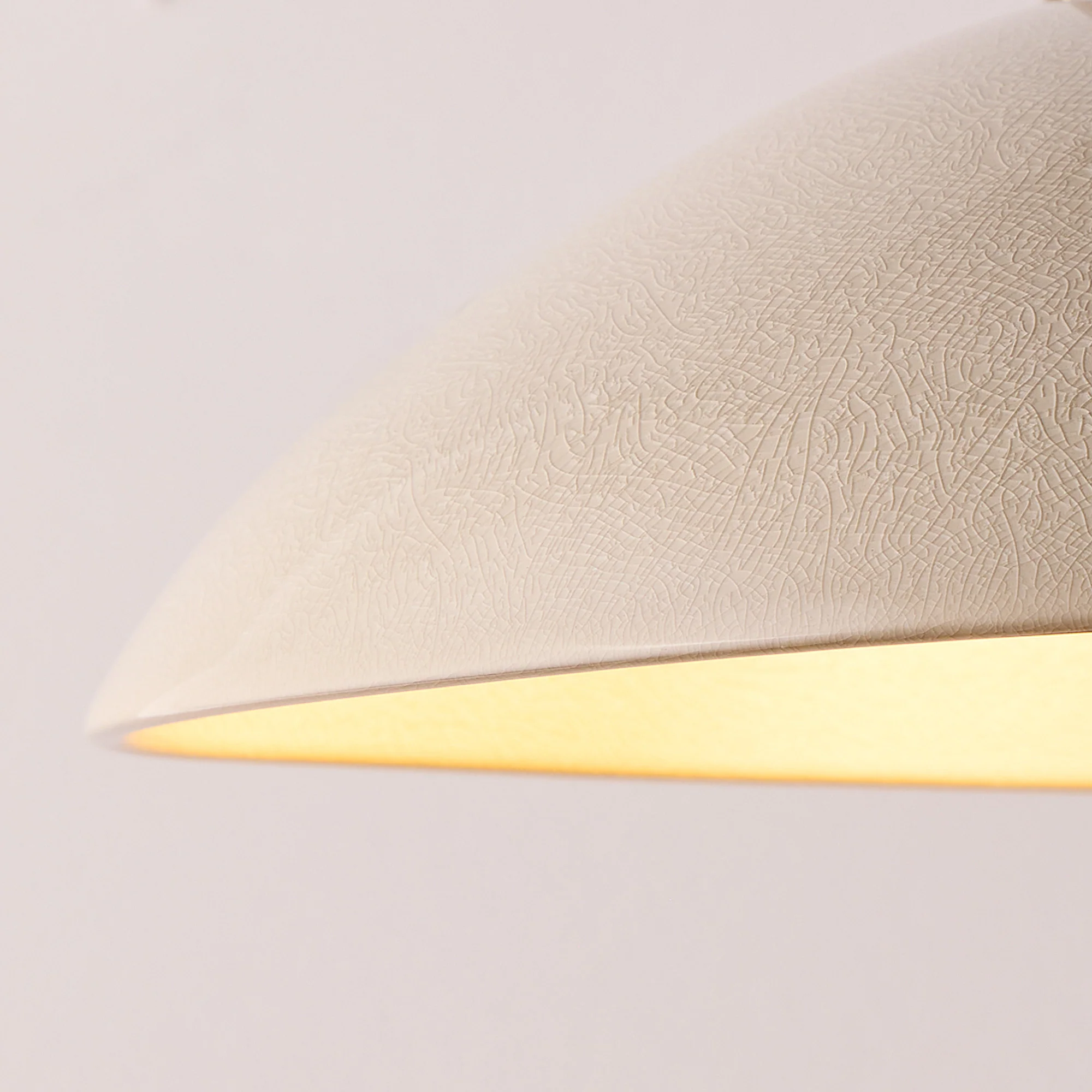 Bill ceramic pendant shade in Stone - Image 4