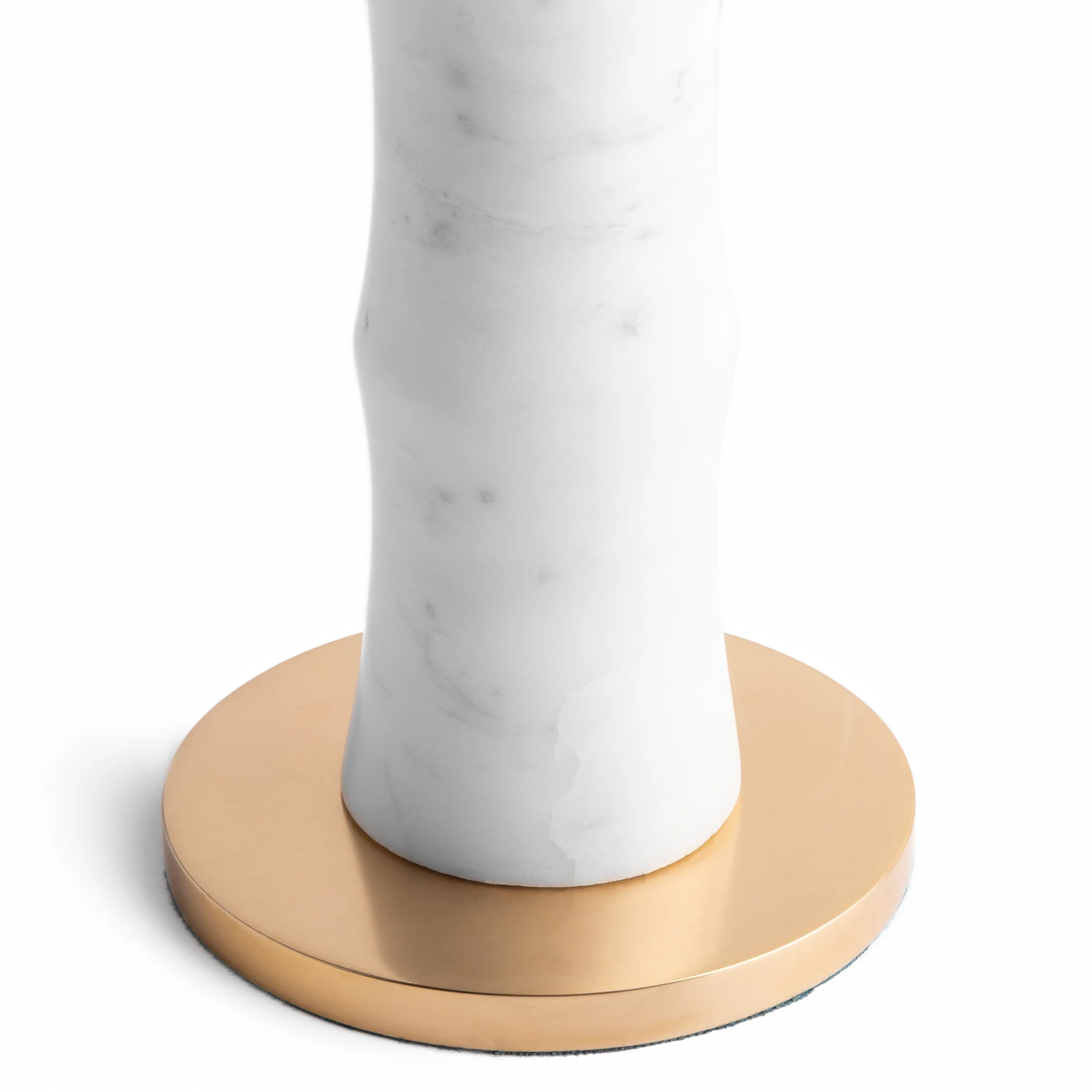 Bissetii rechargeable table lamp in white marble - Image 3