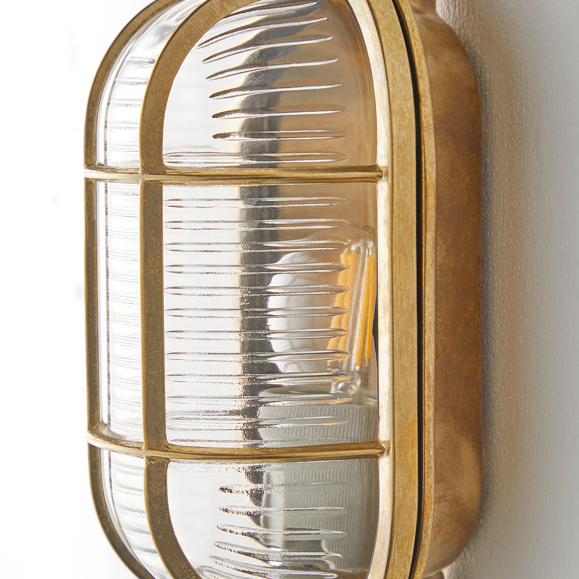 Bligh ip64 bulkhead in natural unlacquered brass - Image 4