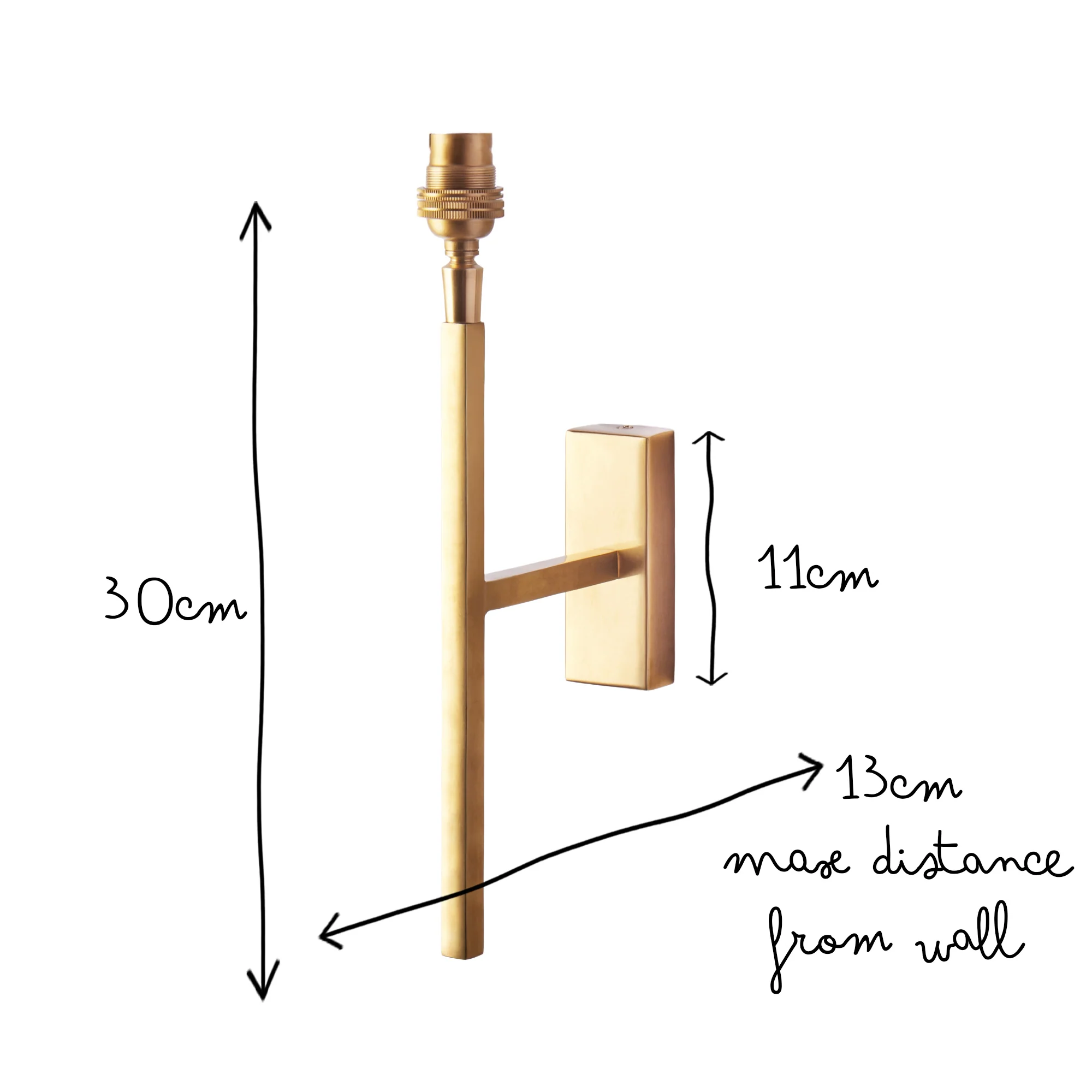 Bruno wall fitting in brass - Image 7
