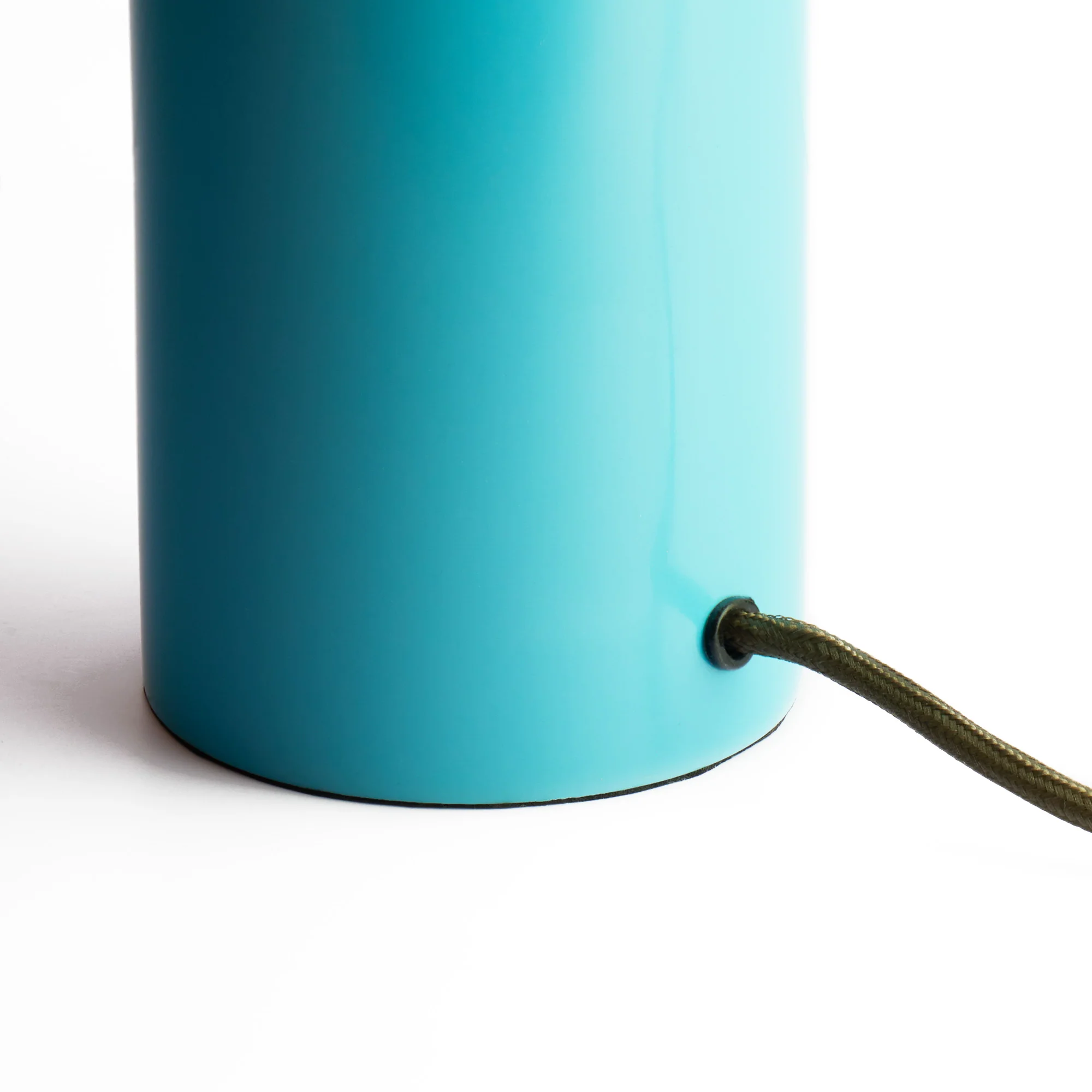Burl Table Lamp in Blue - Image 4