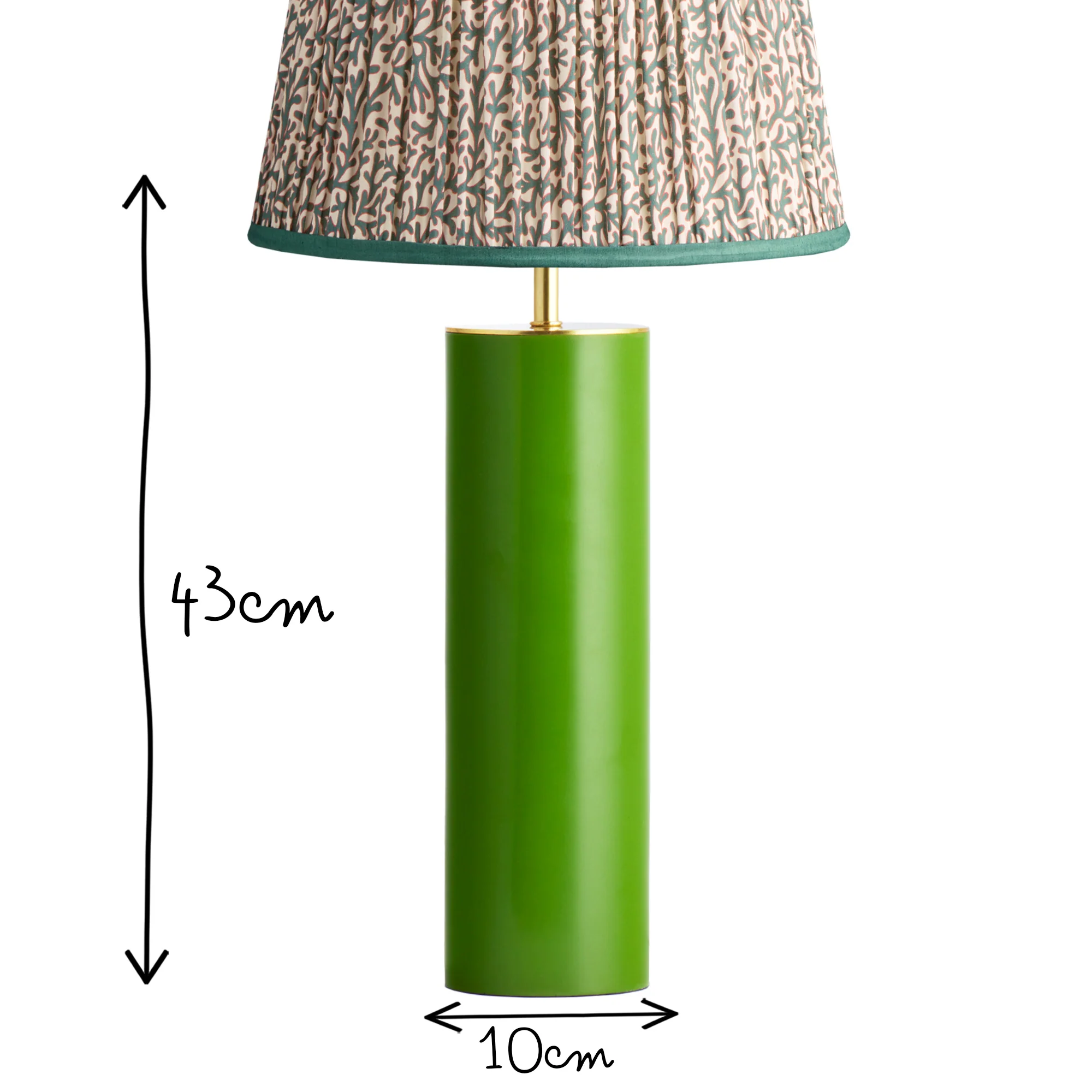 Burl Table Lamp in Green - Image 7